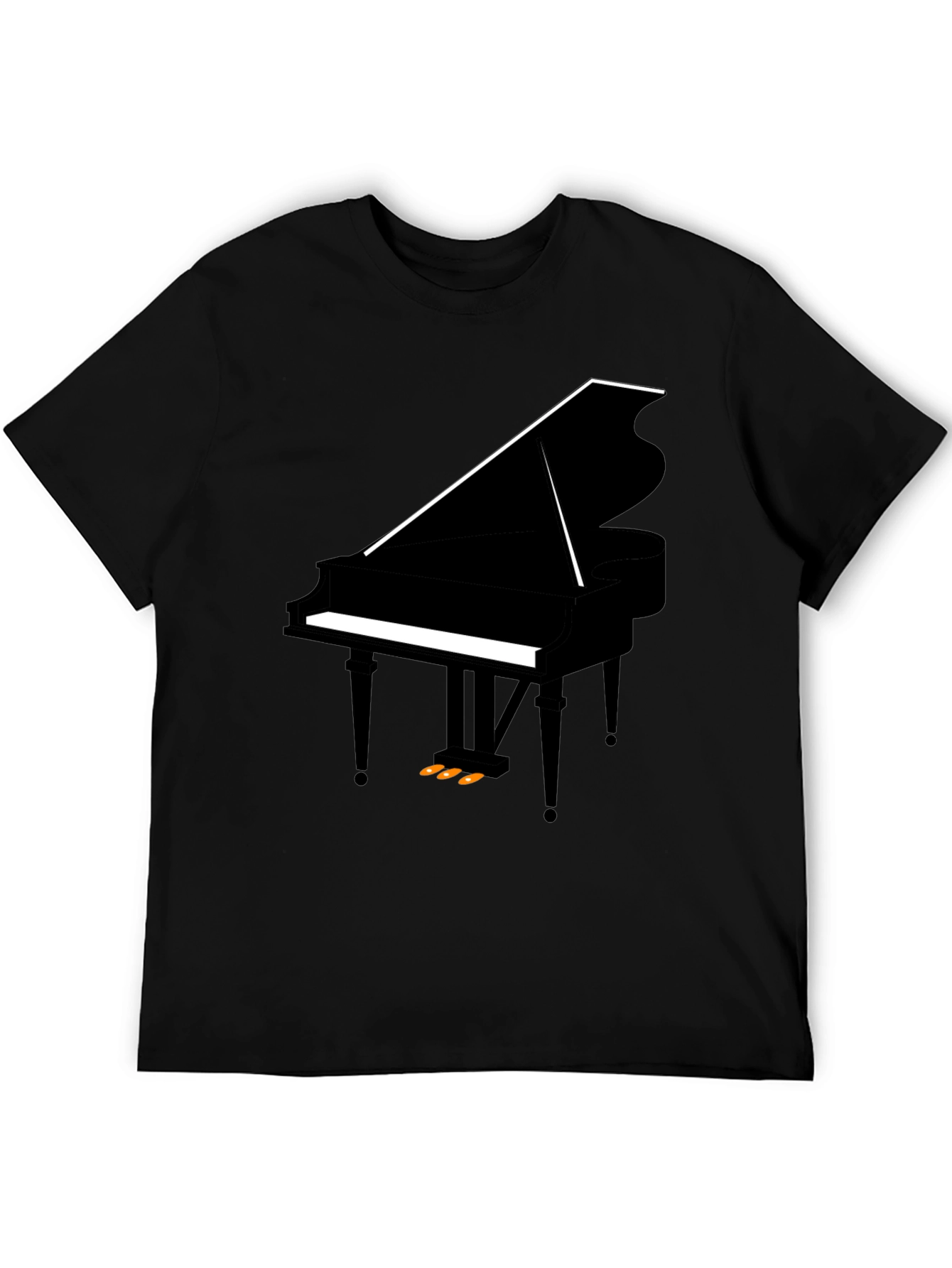 Piano Graphic Tee - Stylish Musician Shirt