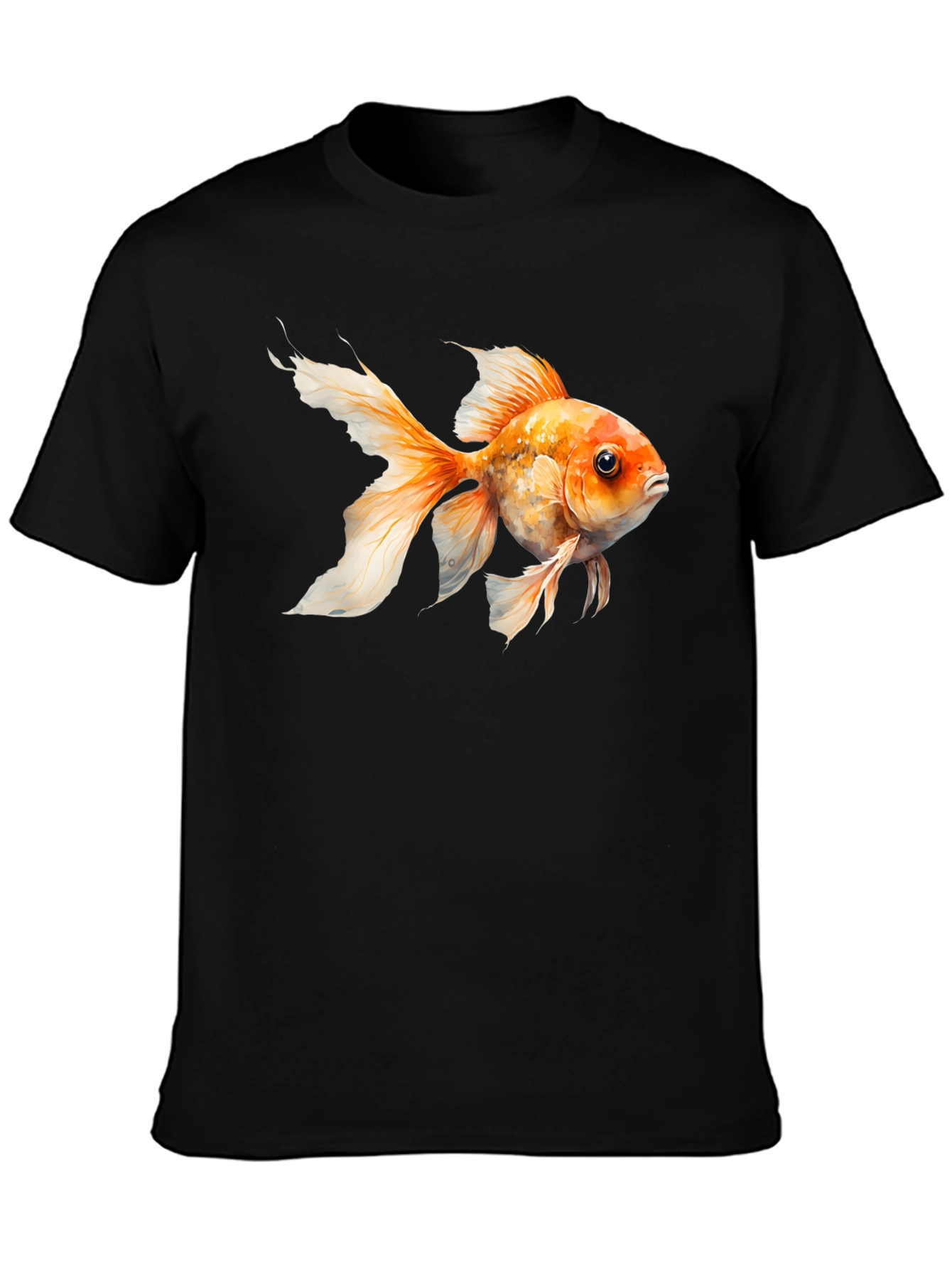 Goldfish Graphic Black Tee