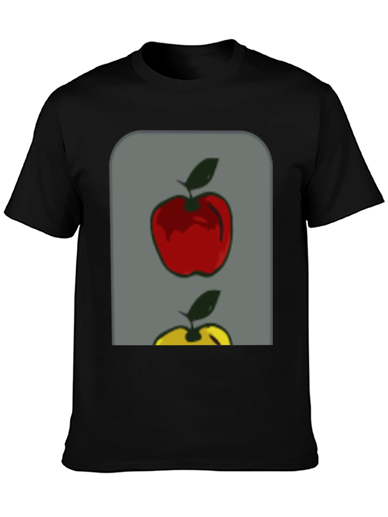 Apple Graphic Tee - Stylish Fruit Design T-Shirt