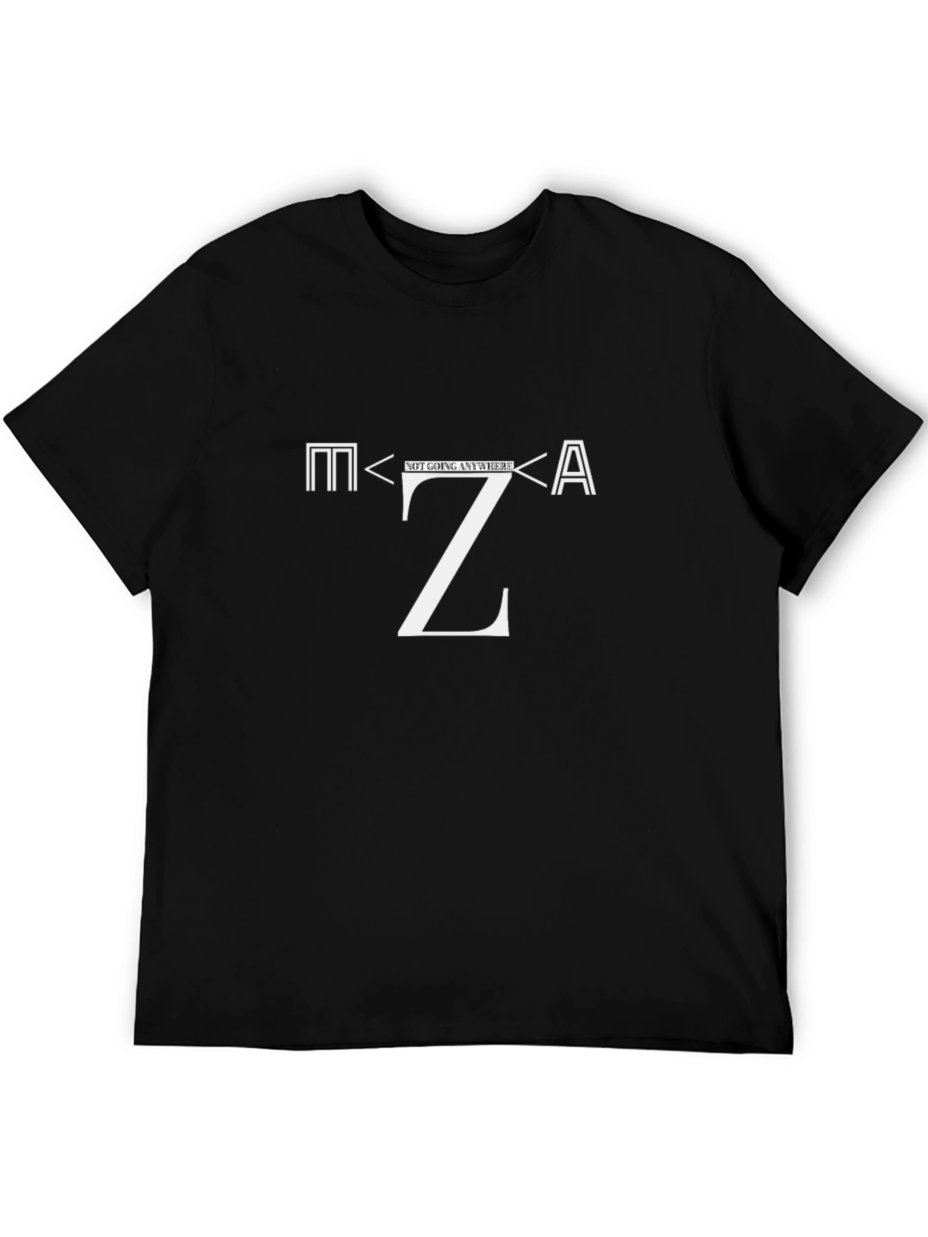 MZA Not Going Anywhere Graphic Tee - Black