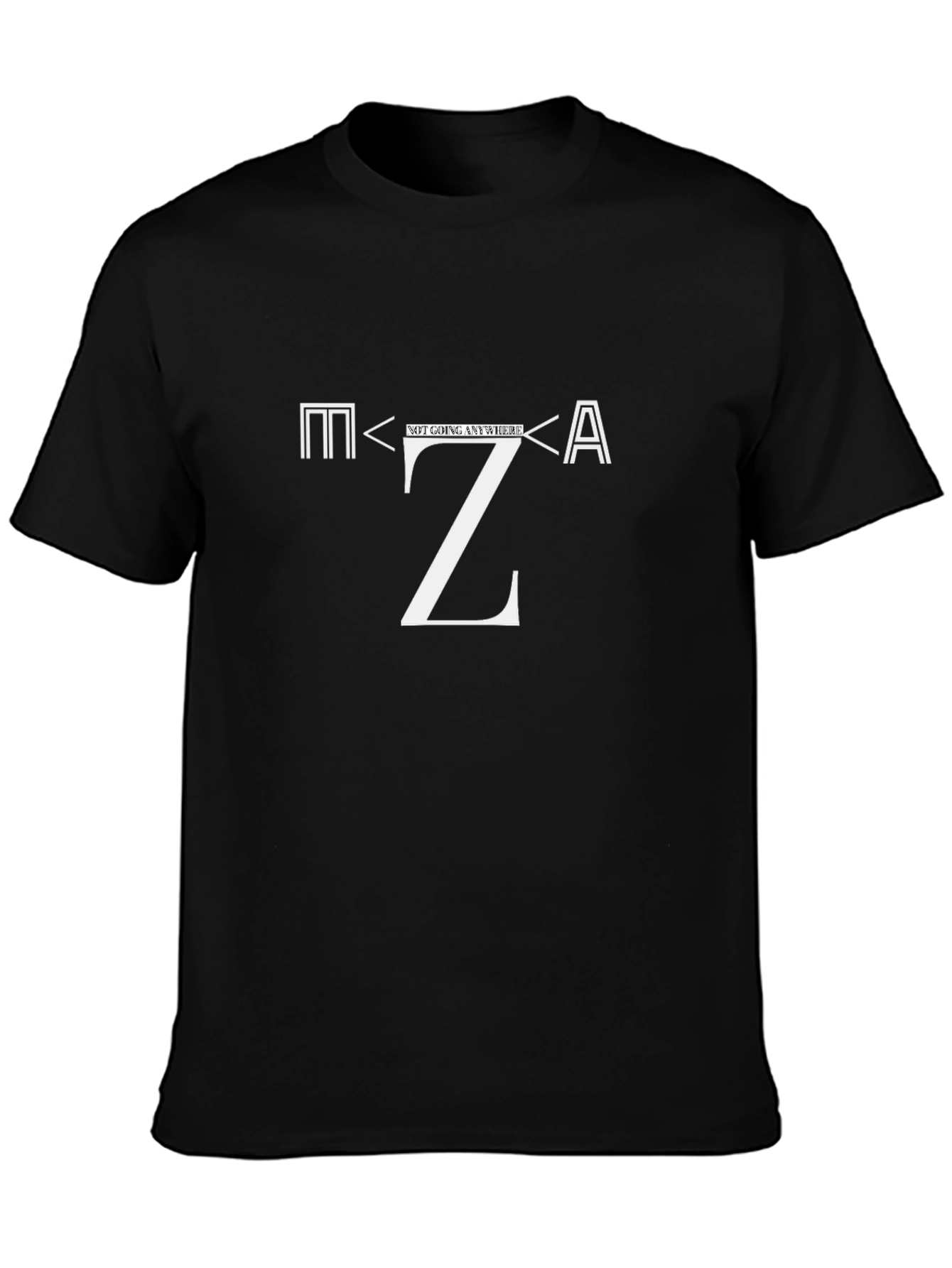 MZA Not Going Anywhere Graphic Tee - Black