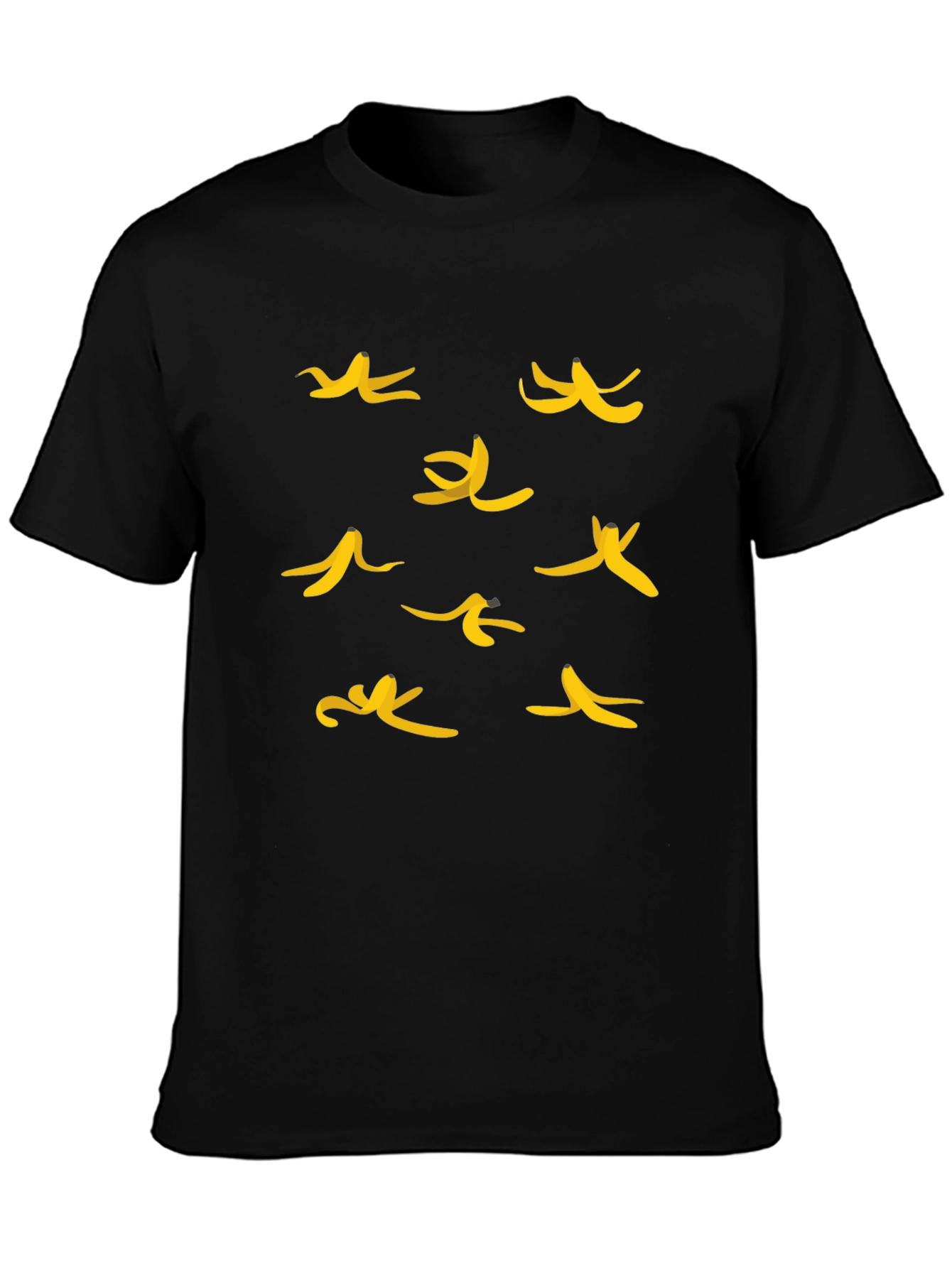 Banana Peel Graphic Tee - Casual Black T-Shirt