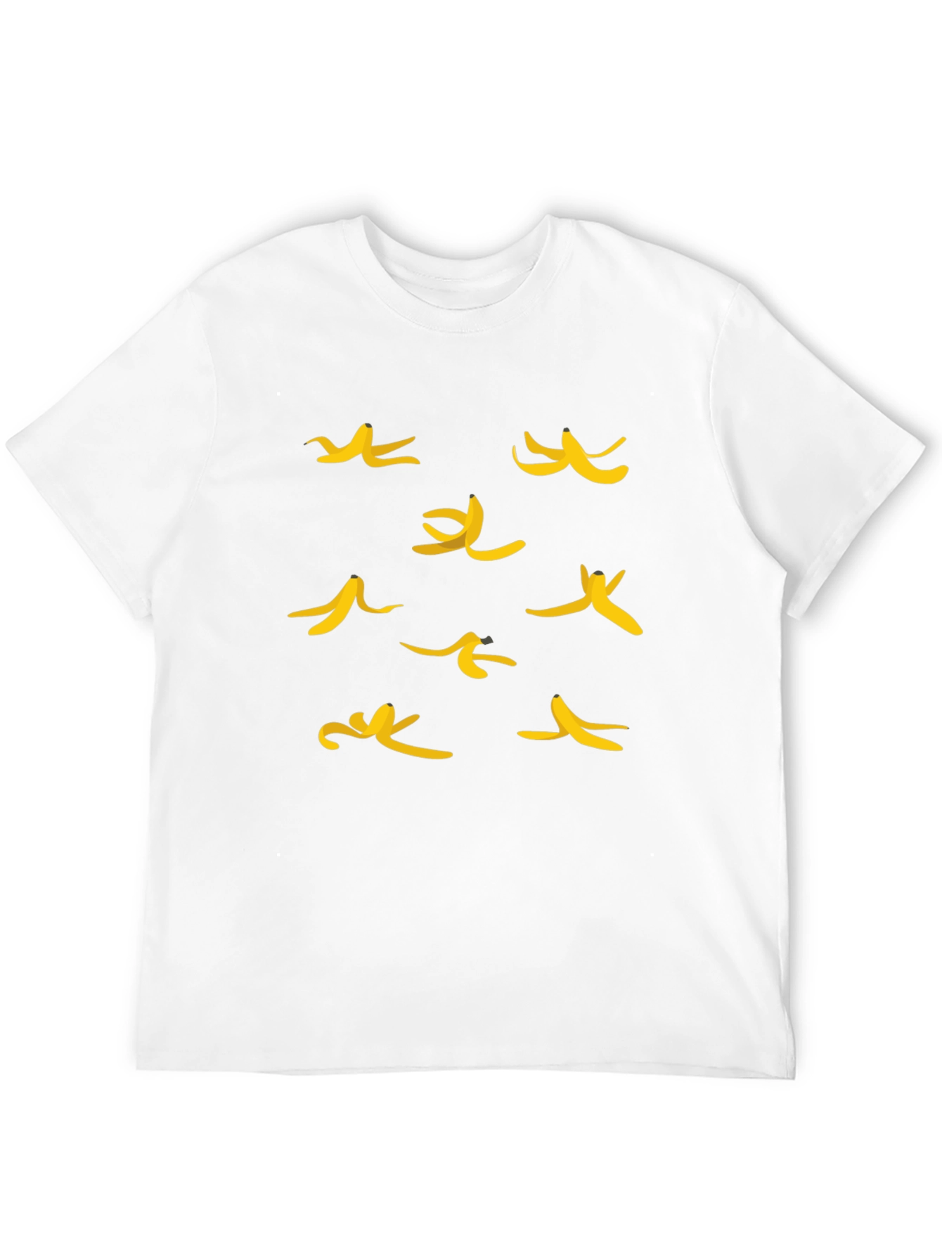 Banana Peel Graphic Tee - Casual Black T-Shirt