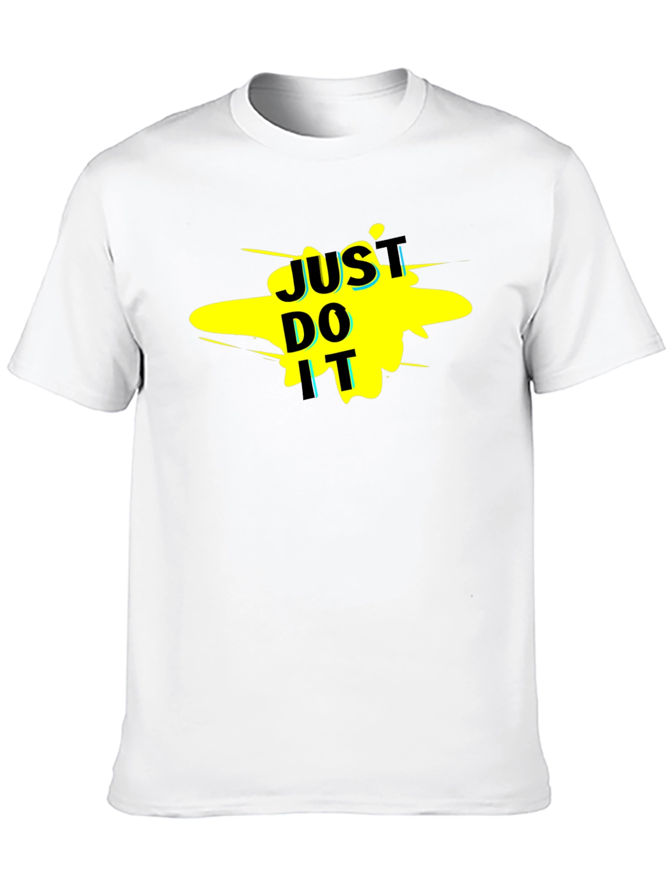 Just Do It Graphic Tee - Black Casual T-Shirt