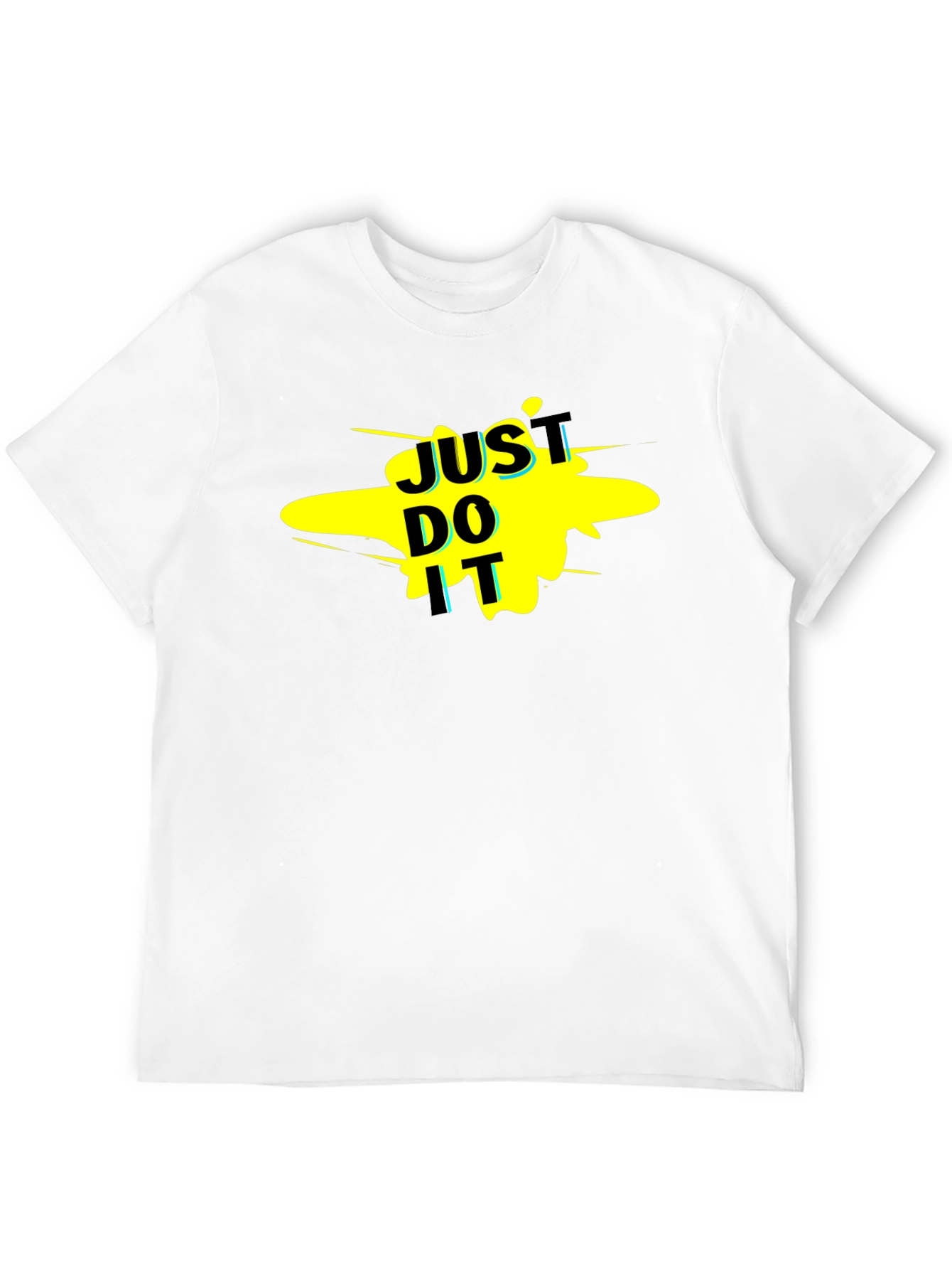 Just Do It Graphic Tee - Black Casual T-Shirt