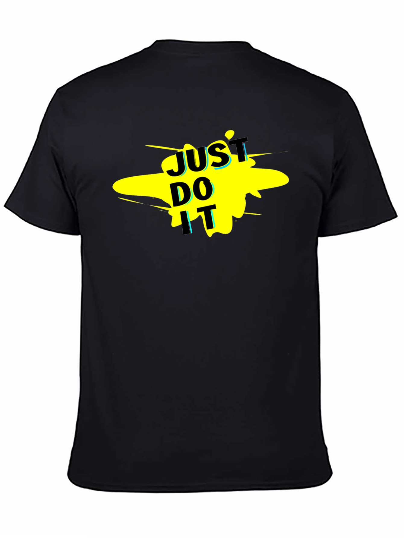 Just Do It Graphic Tee - Black Casual T-Shirt