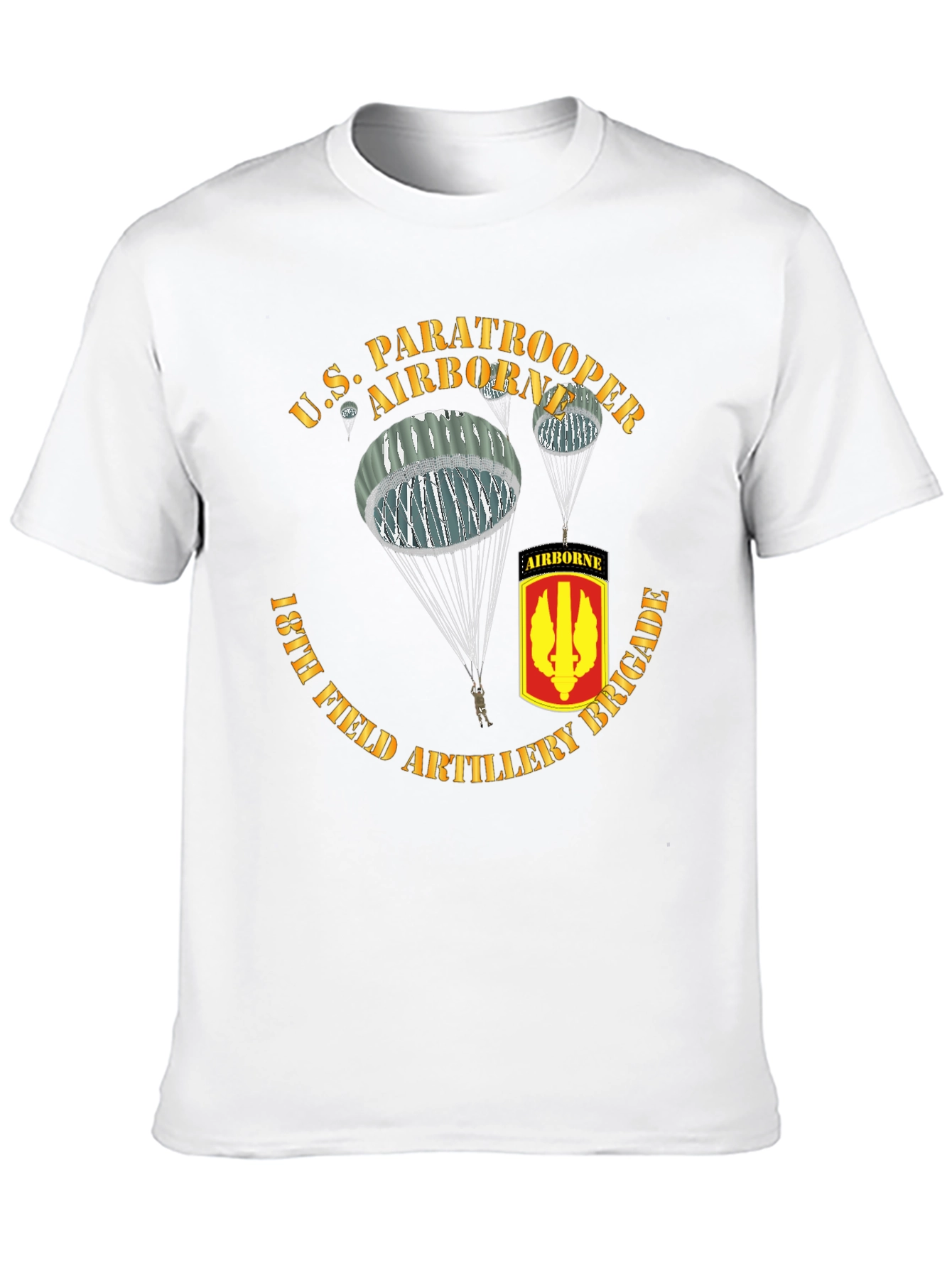 U.S. Paratrooper 18th Field Artillery Brigade T-Shirt