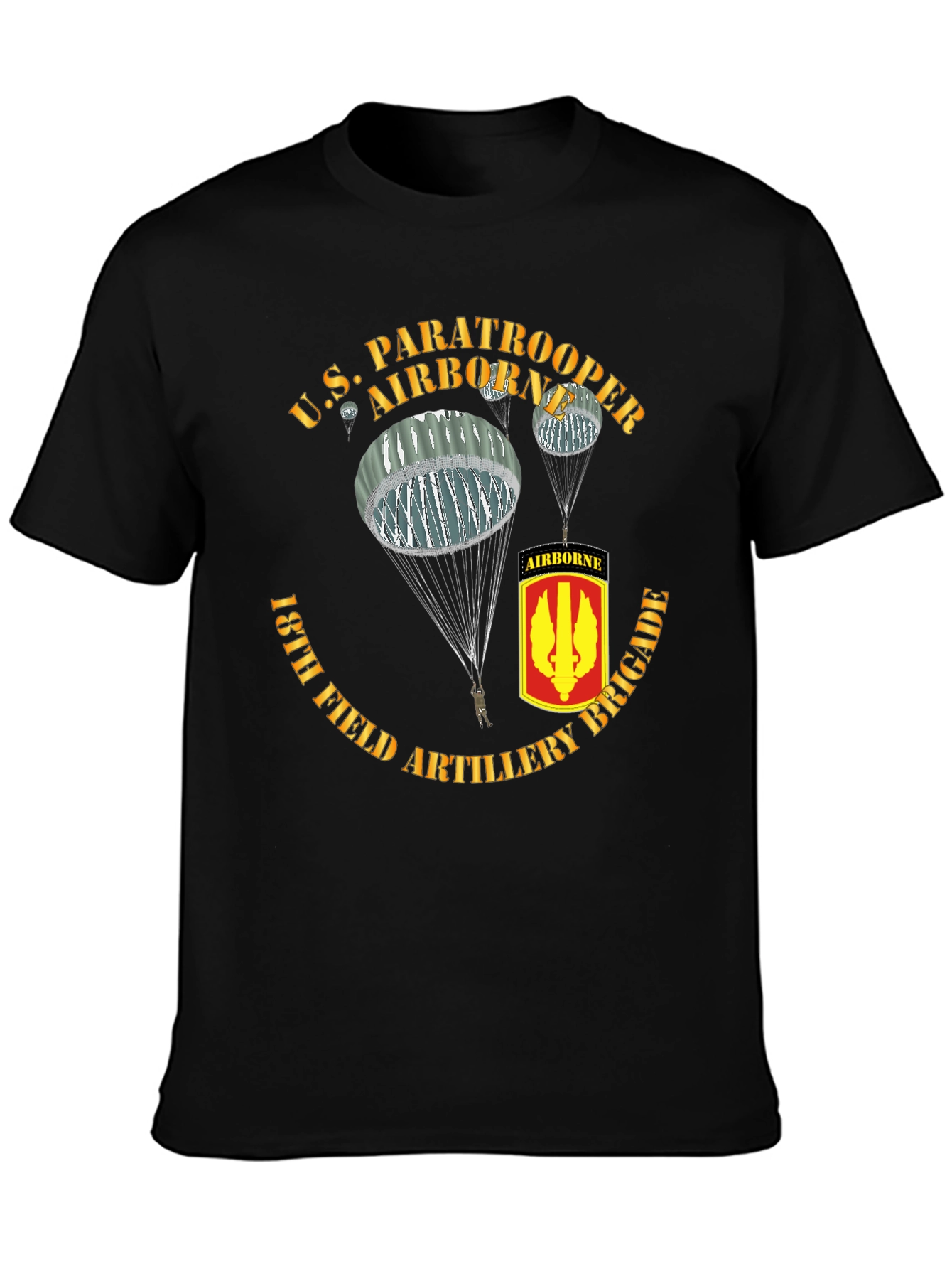 U.S. Paratrooper 18th Field Artillery Brigade T-Shirt