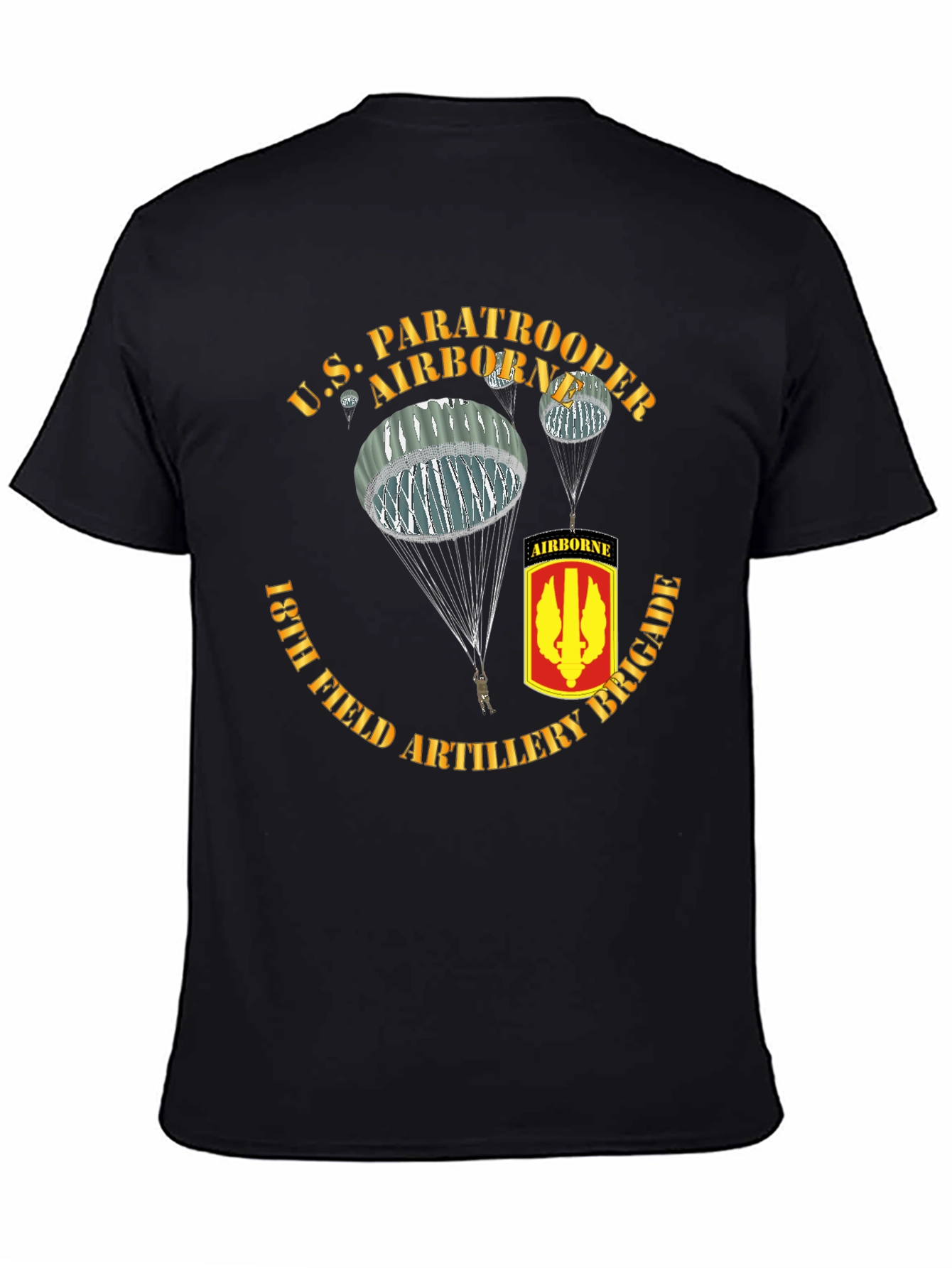 U.S. Paratrooper 18th Field Artillery Brigade T-Shirt