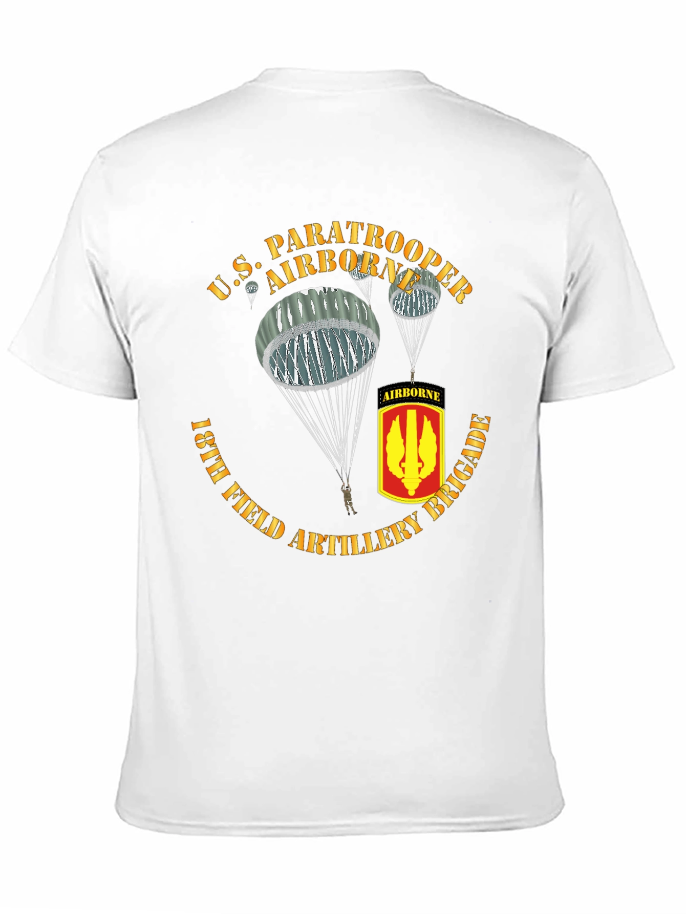 U.S. Paratrooper 18th Field Artillery Brigade T-Shirt