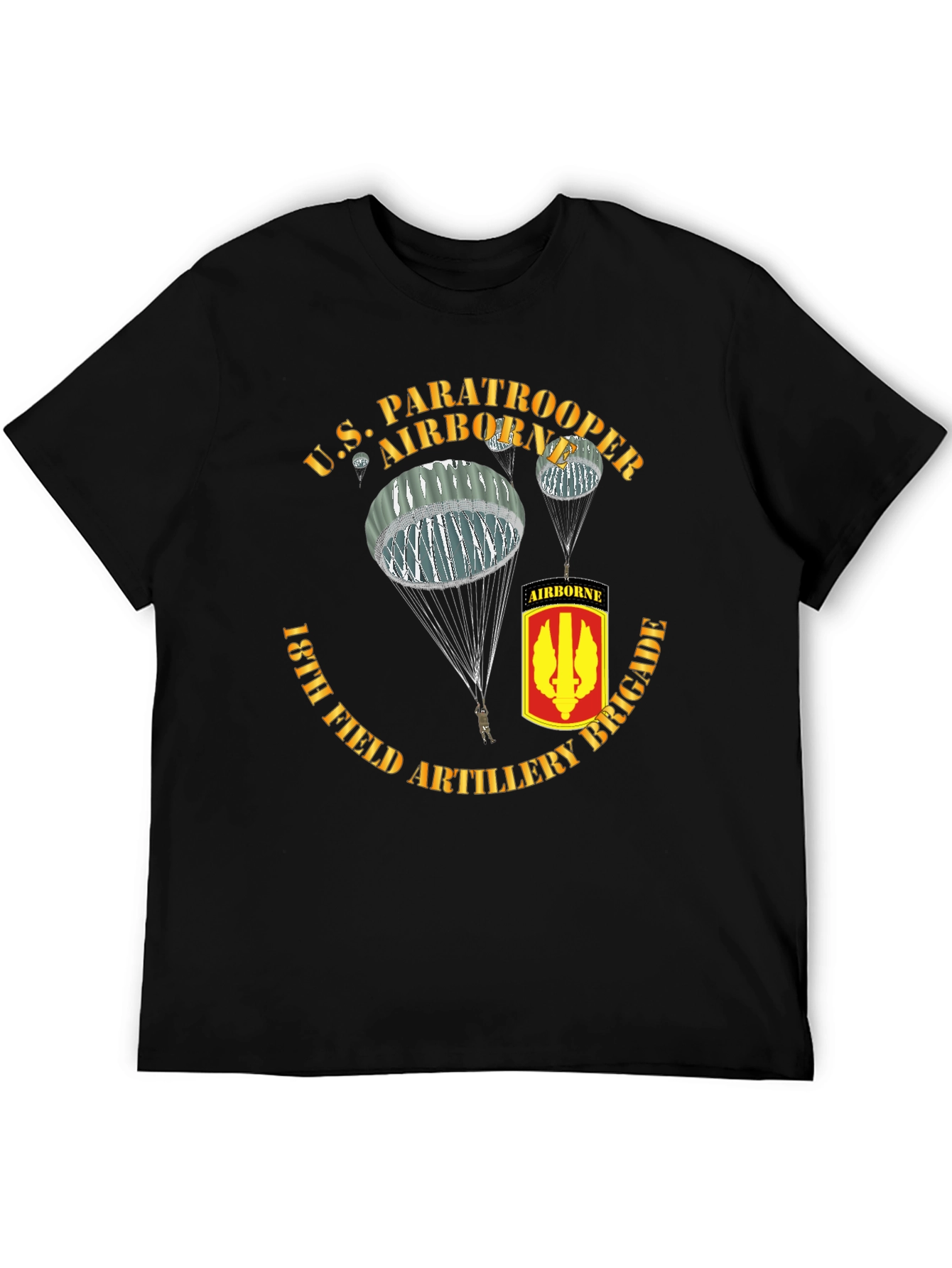U.S. Paratrooper 18th Field Artillery Brigade T-Shirt