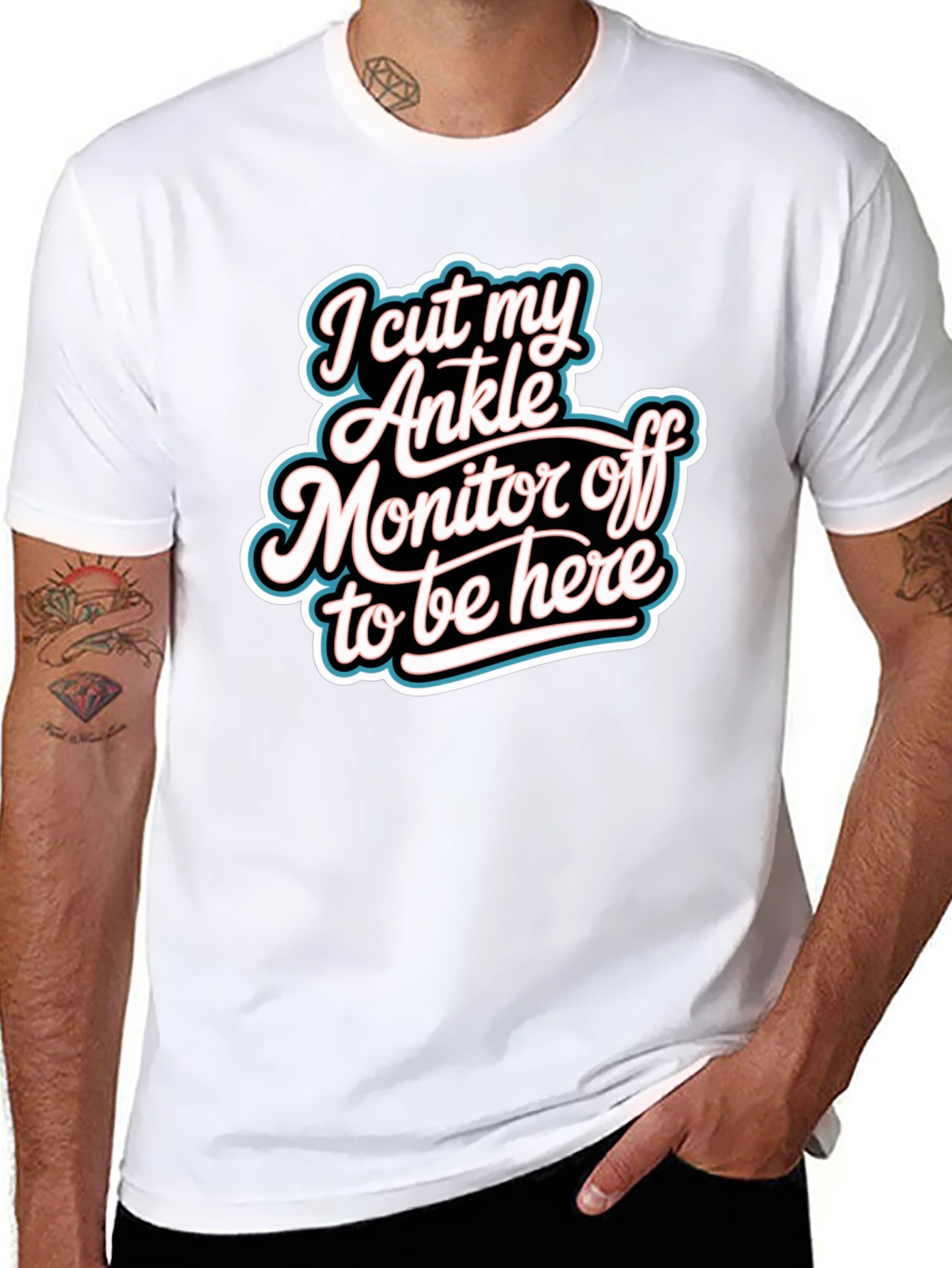 Funny I Cut My Ankle Monitor Off T-Shirt