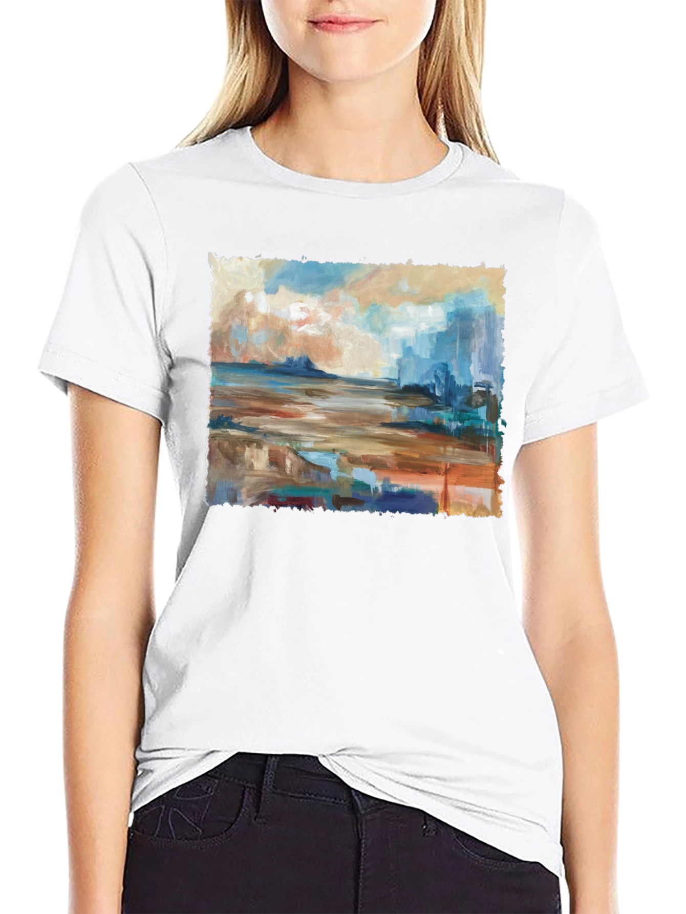 Abstract Seascape Graphic Tee