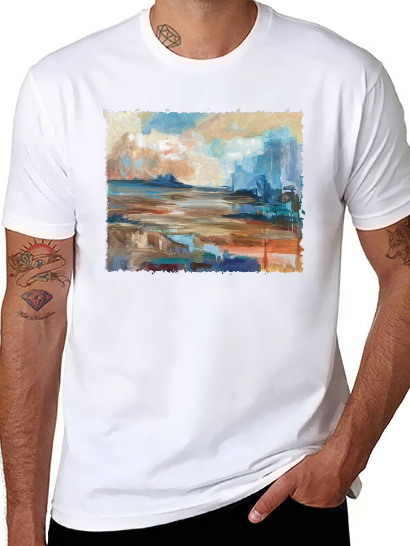 Abstract Seascape Graphic Tee