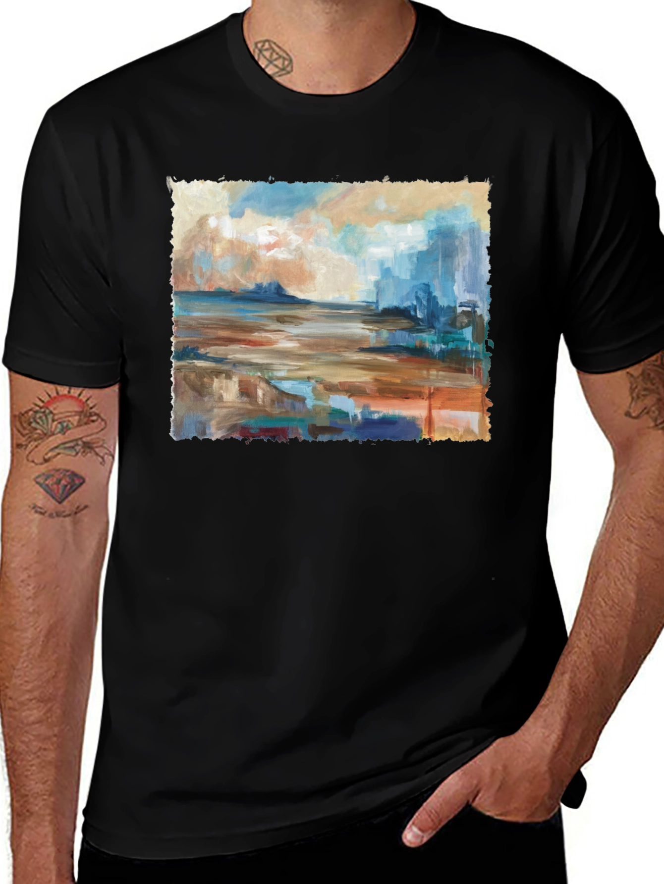 Abstract Seascape Graphic Tee