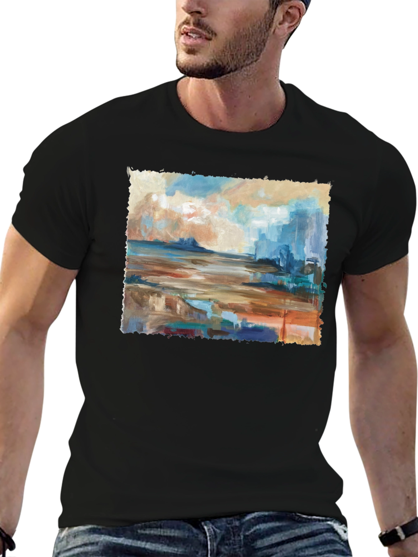 Abstract Seascape Graphic Tee