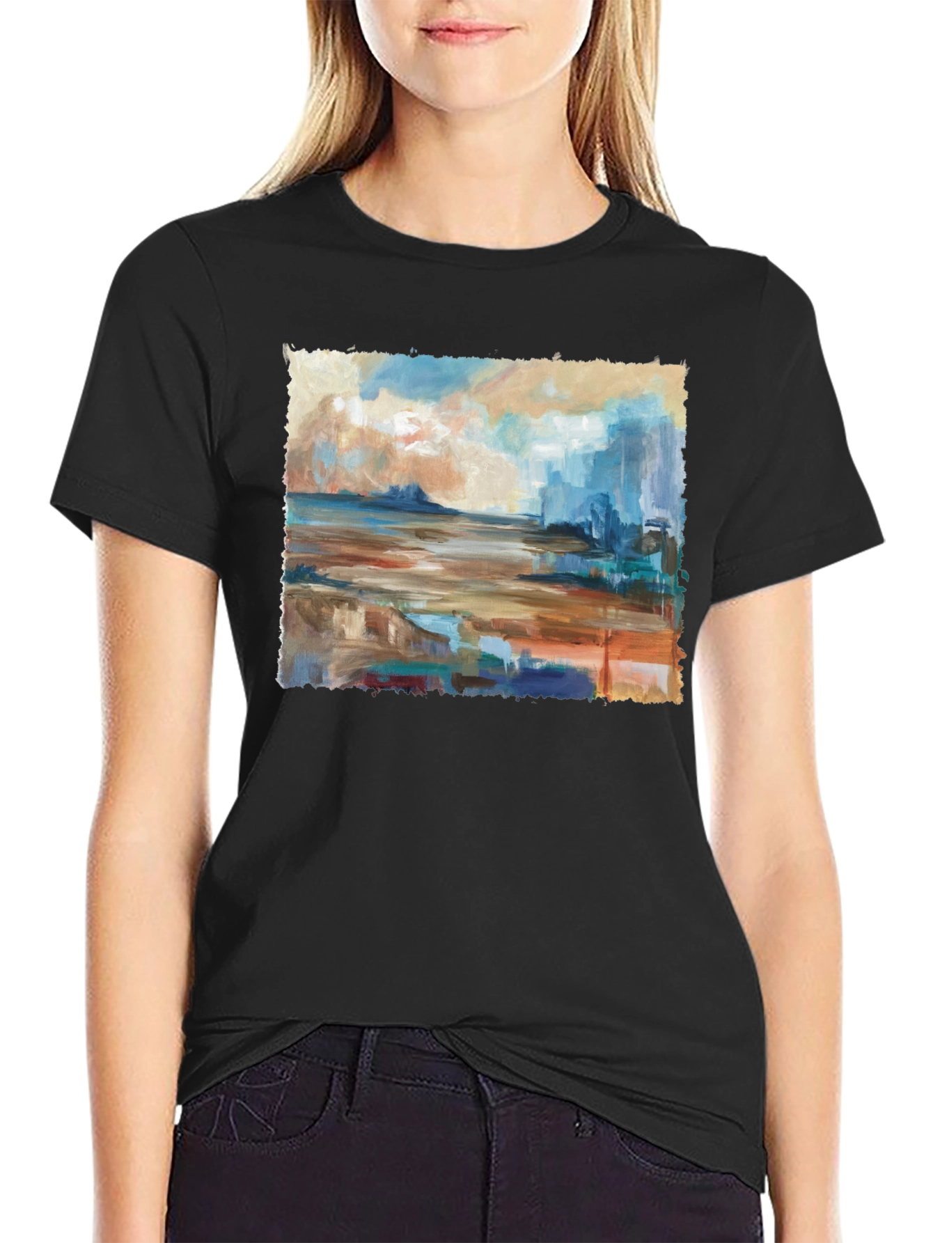 Abstract Seascape Graphic Tee