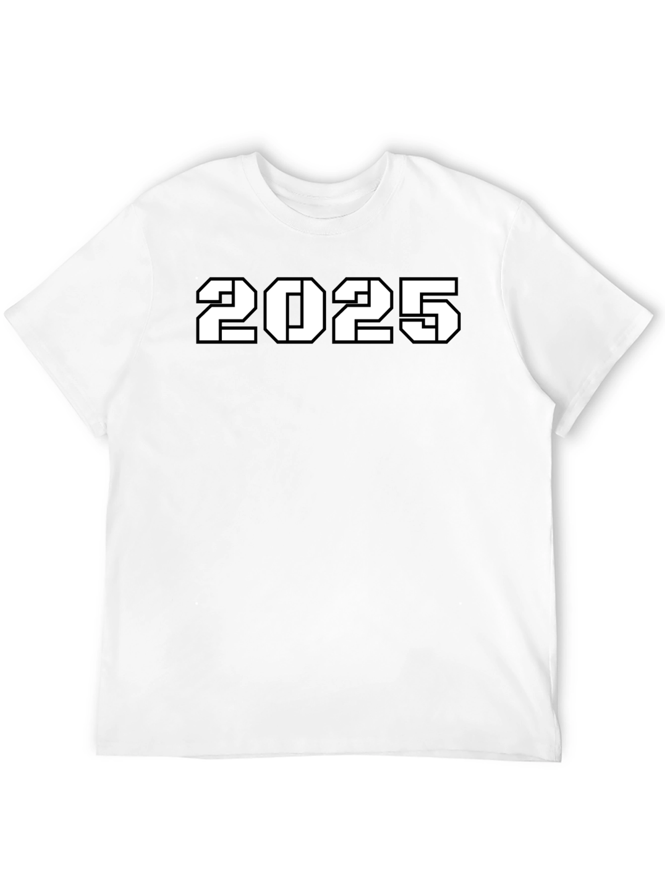 2025 Graphic T-Shirt - Black Cotton Blend