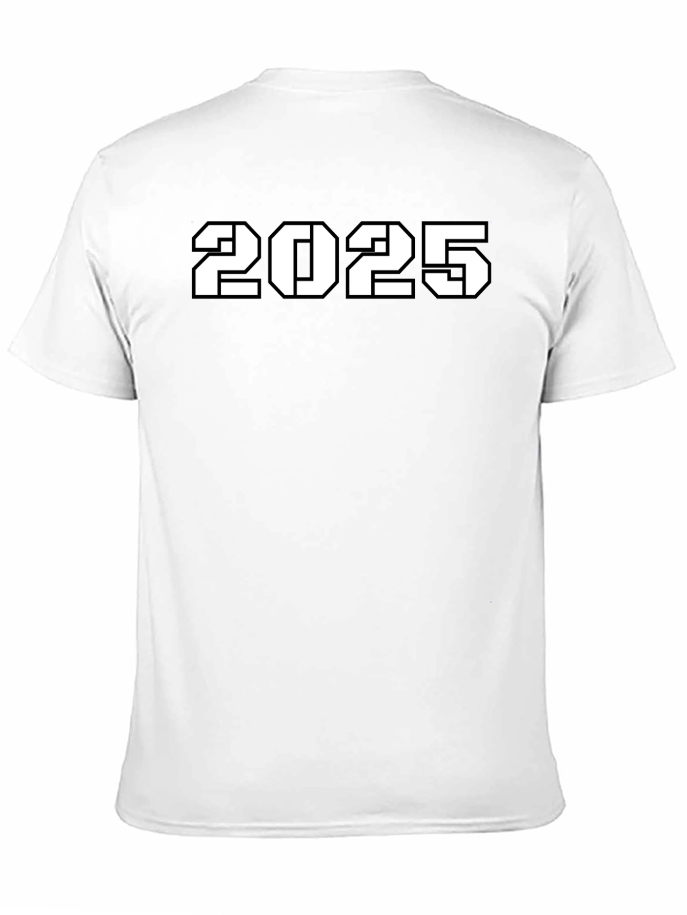 2025 Graphic T-Shirt - Black Cotton Blend