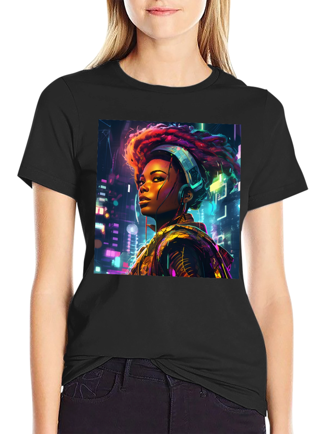 Cyberpunk Afro Beats T-Shirt