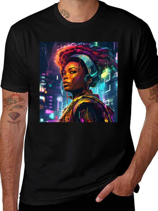 Cyberpunk Afro Beats T-Shirt