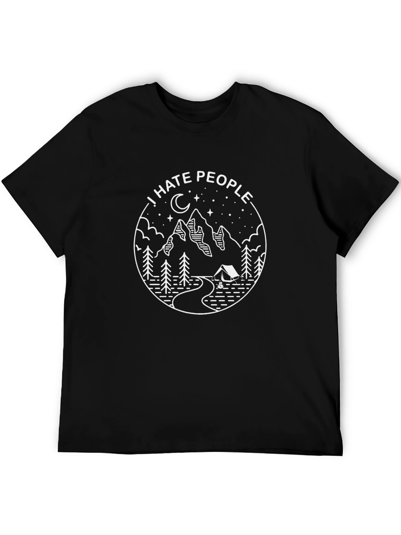 I Hate People Camping Graphic Tee