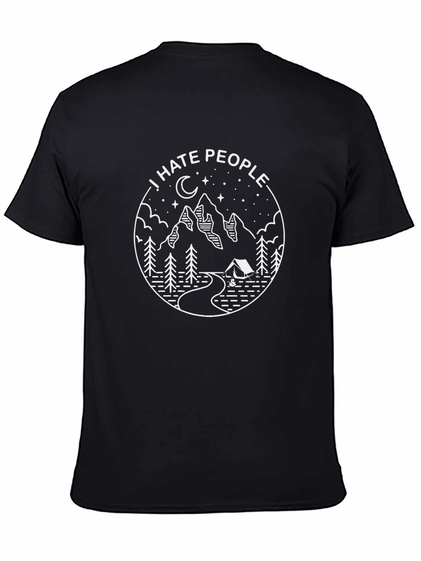 I Hate People Camping Graphic Tee