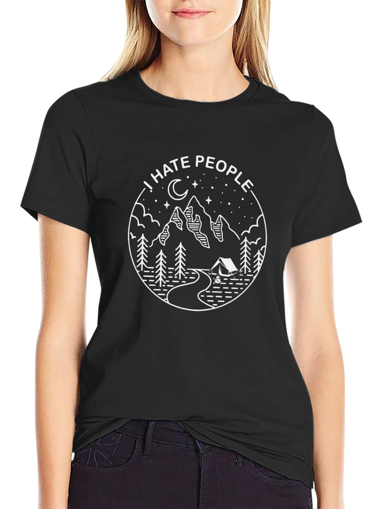 I Hate People Camping Graphic Tee