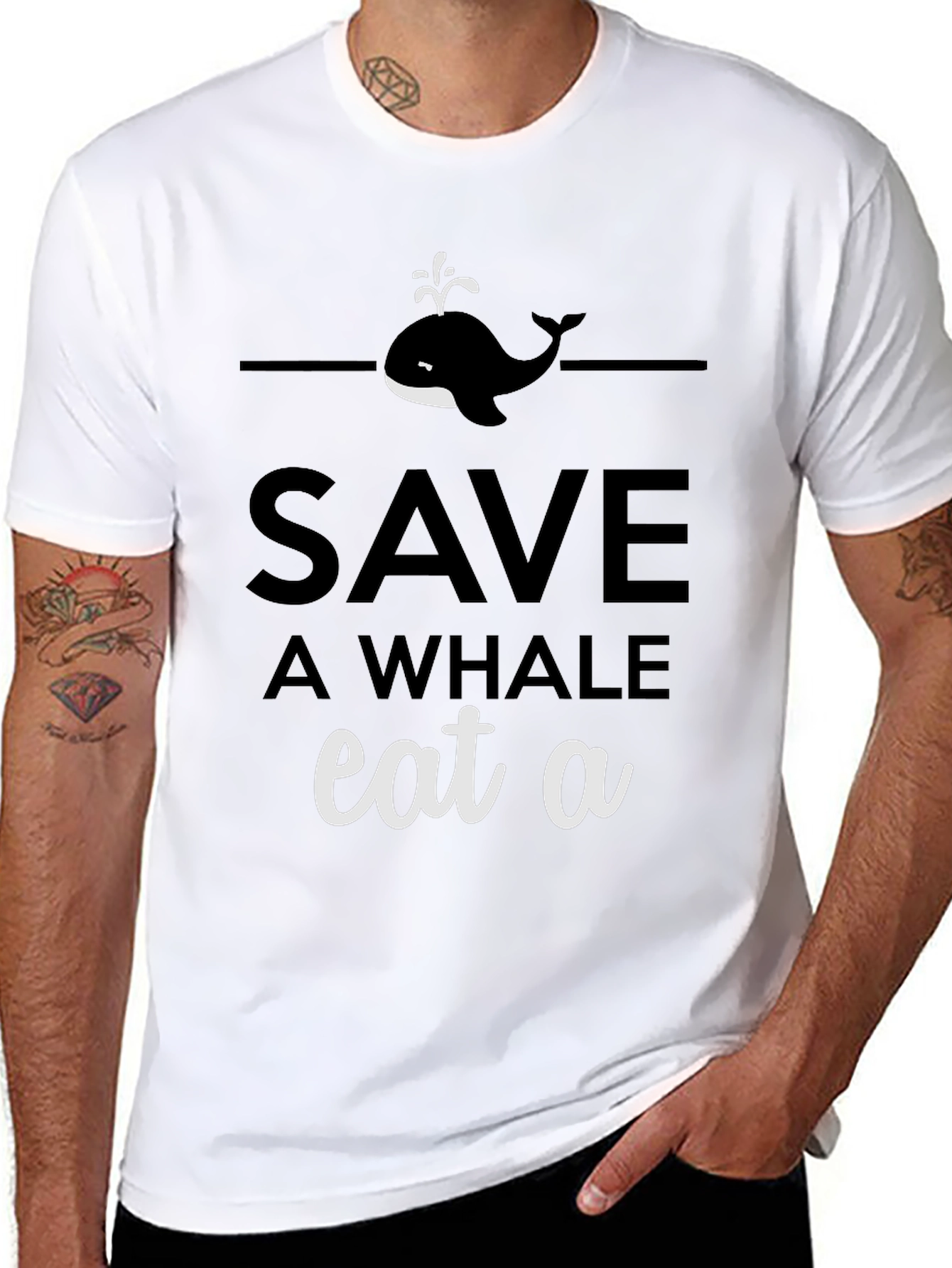 Save a Whale Eat a [BLANK] Graphic Tee