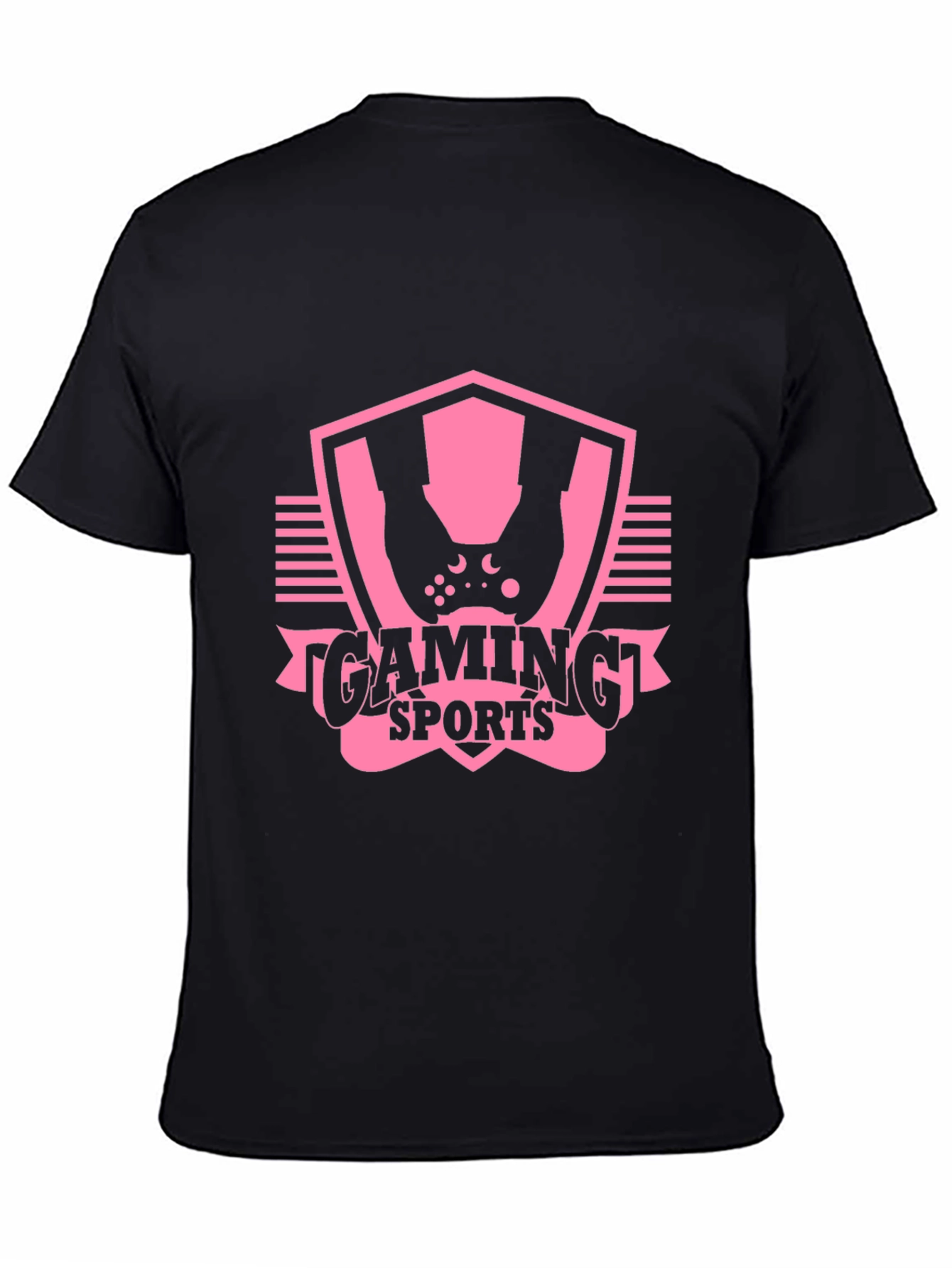 Gaming Sports Graphic T-Shirt - Black