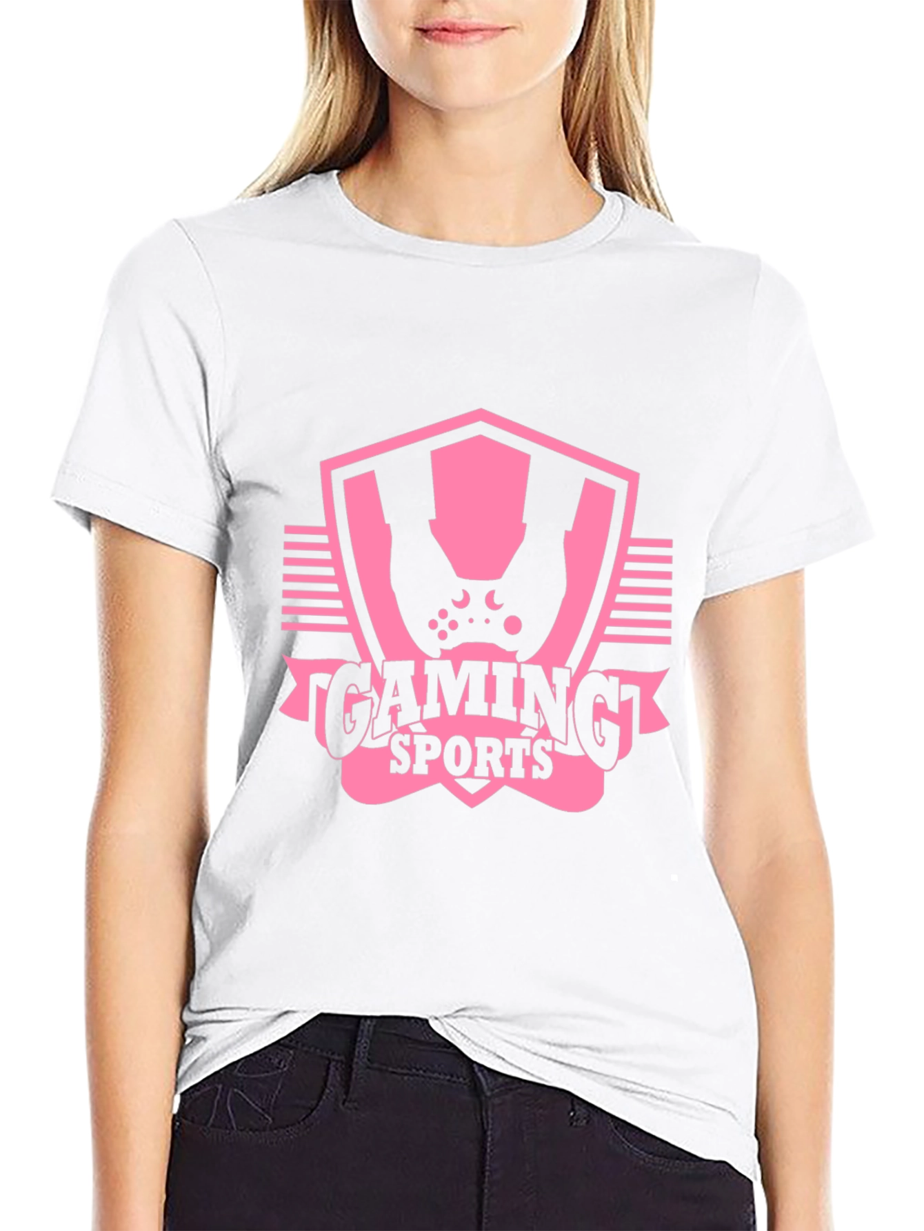 Gaming Sports Graphic T-Shirt - Black