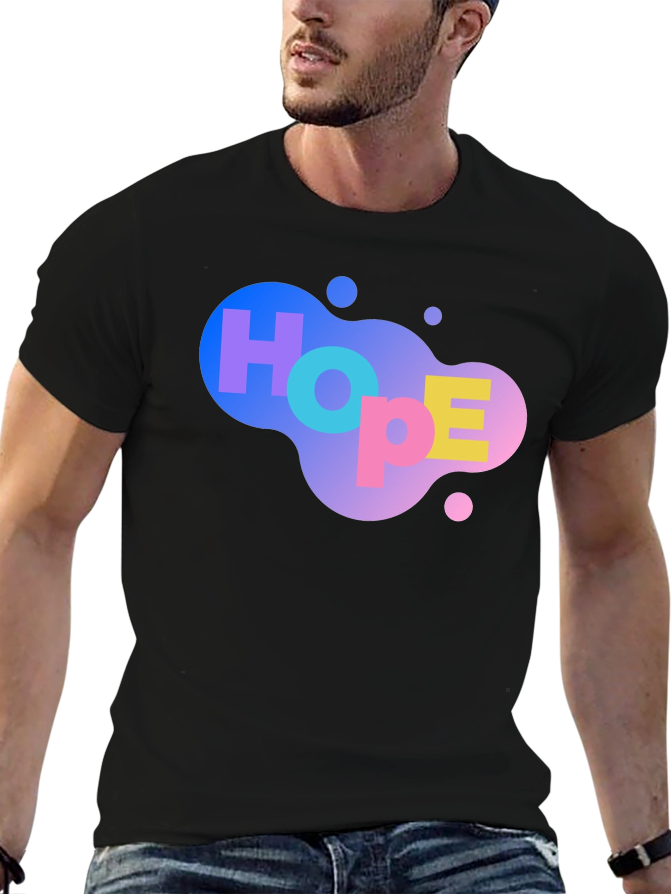 HOPE Graphic Print Black T-Shirt