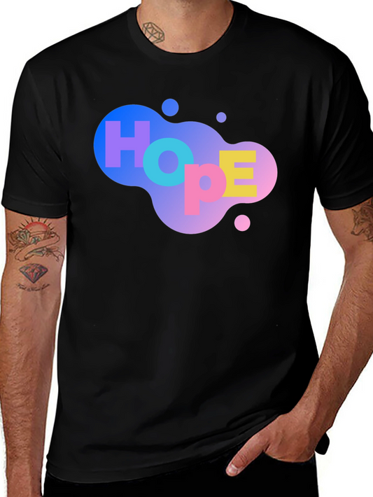 HOPE Graphic Print Black T-Shirt