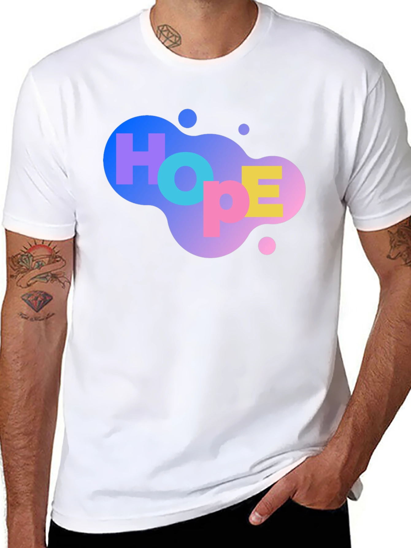 HOPE Graphic Print Black T-Shirt