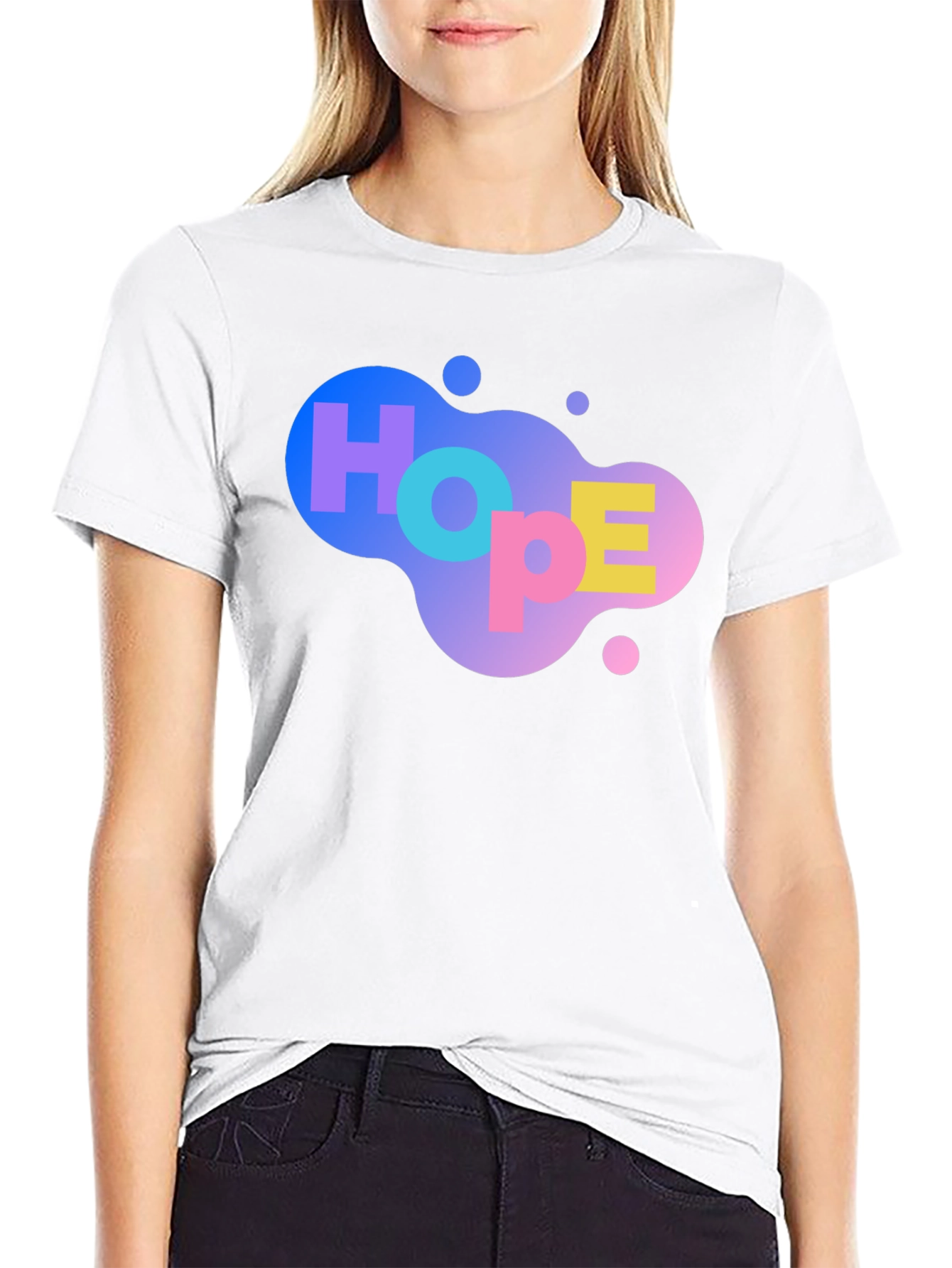 HOPE Graphic Print Black T-Shirt