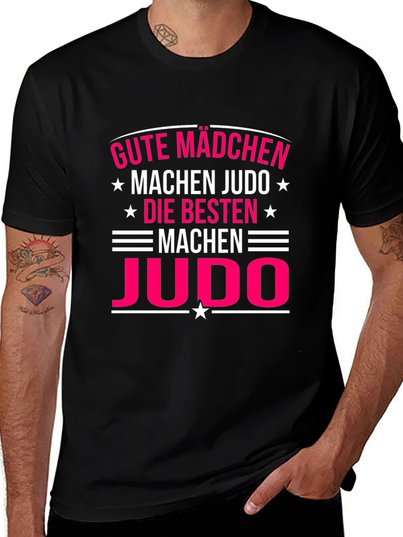 Gute Mädchen Machen Judo Black T-Shirt