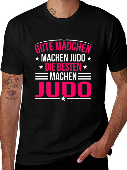 Gute Mädchen Machen Judo Black T-Shirt