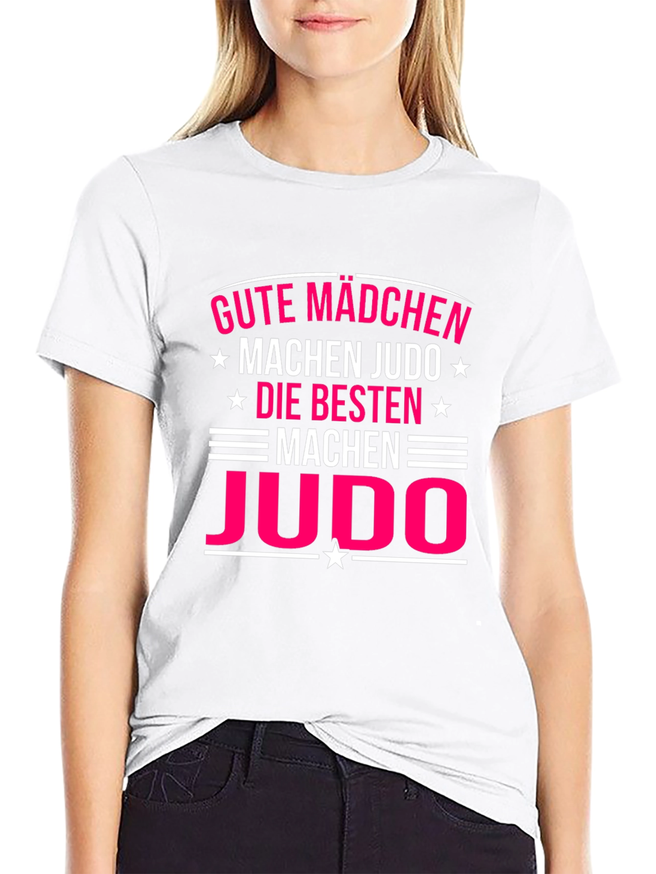 Gute Mädchen Machen Judo Black T-Shirt