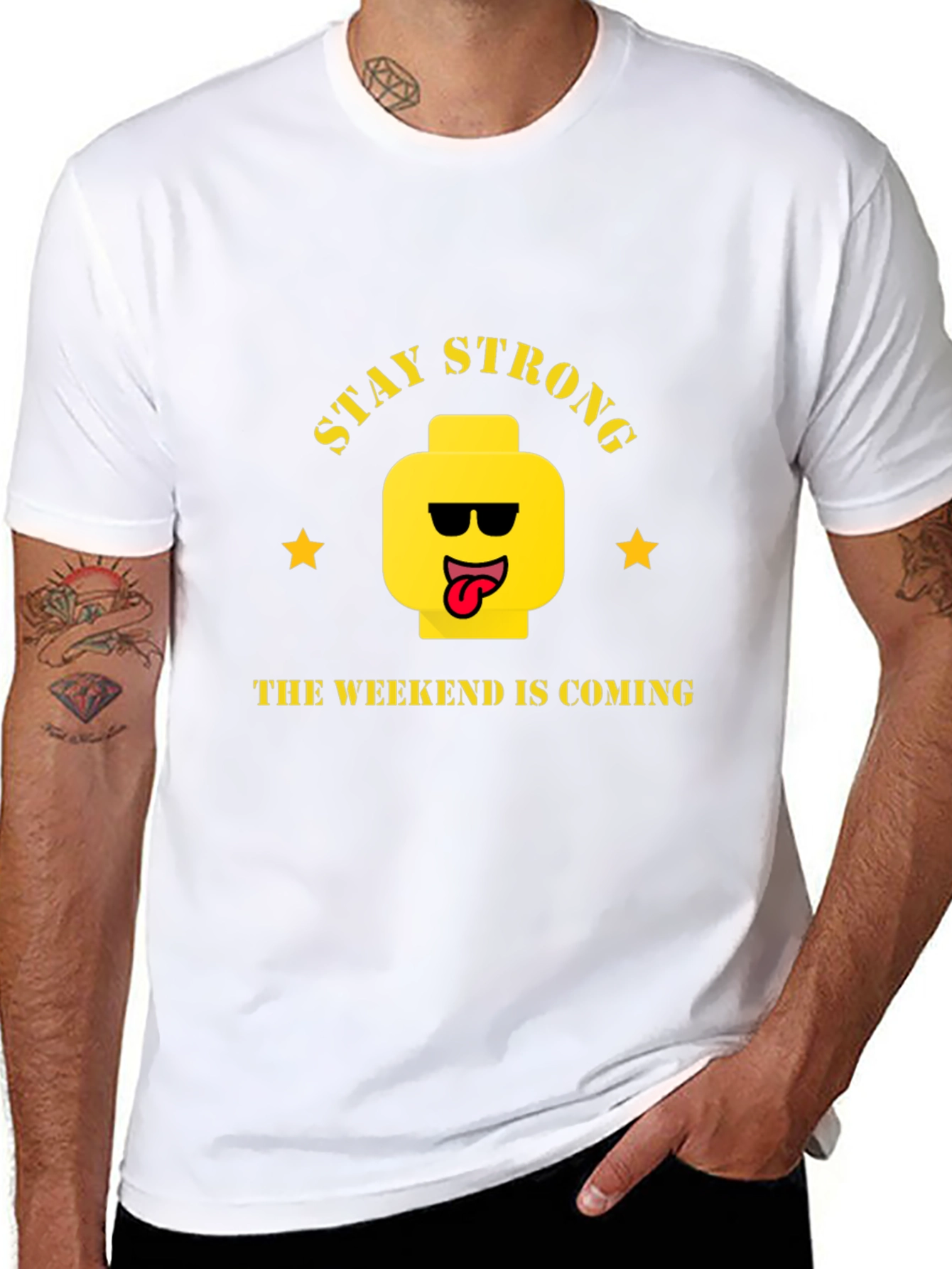 Stay Strong Weekend T-Shirt - Cool Graphic Tee