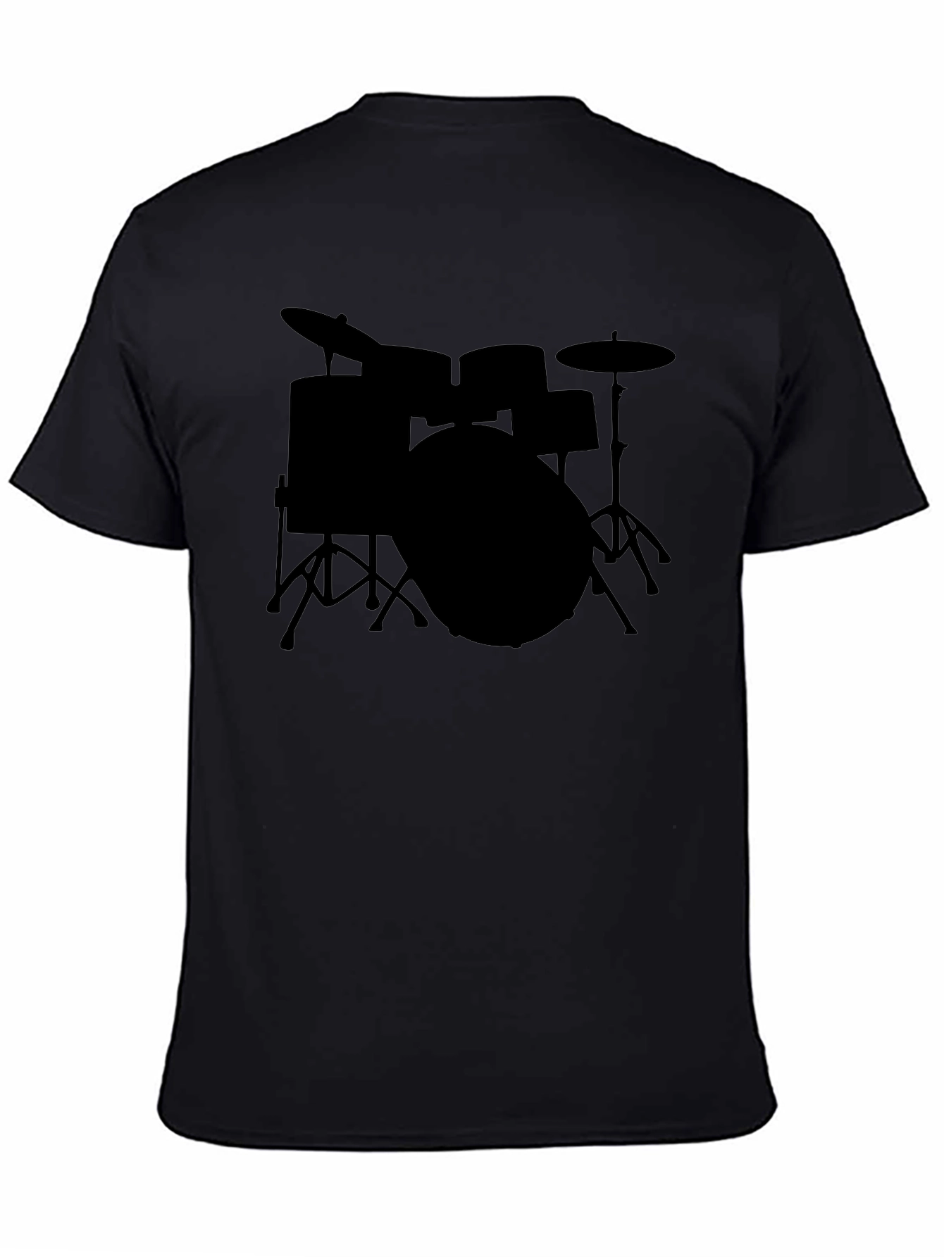 Drum Kit Silhouette T-Shirt - Musician Tee