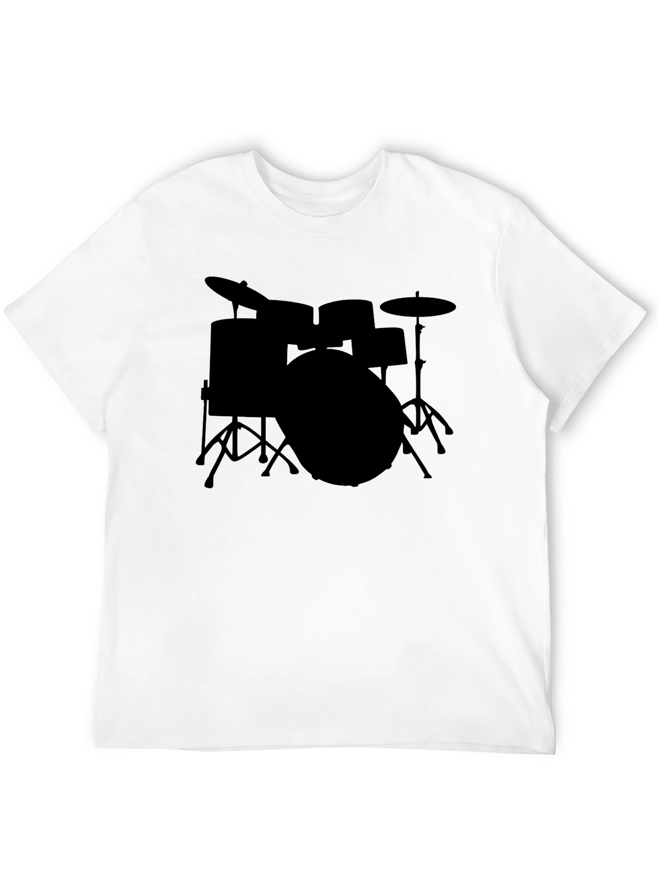 Drum Kit Silhouette T-Shirt - Musician Tee