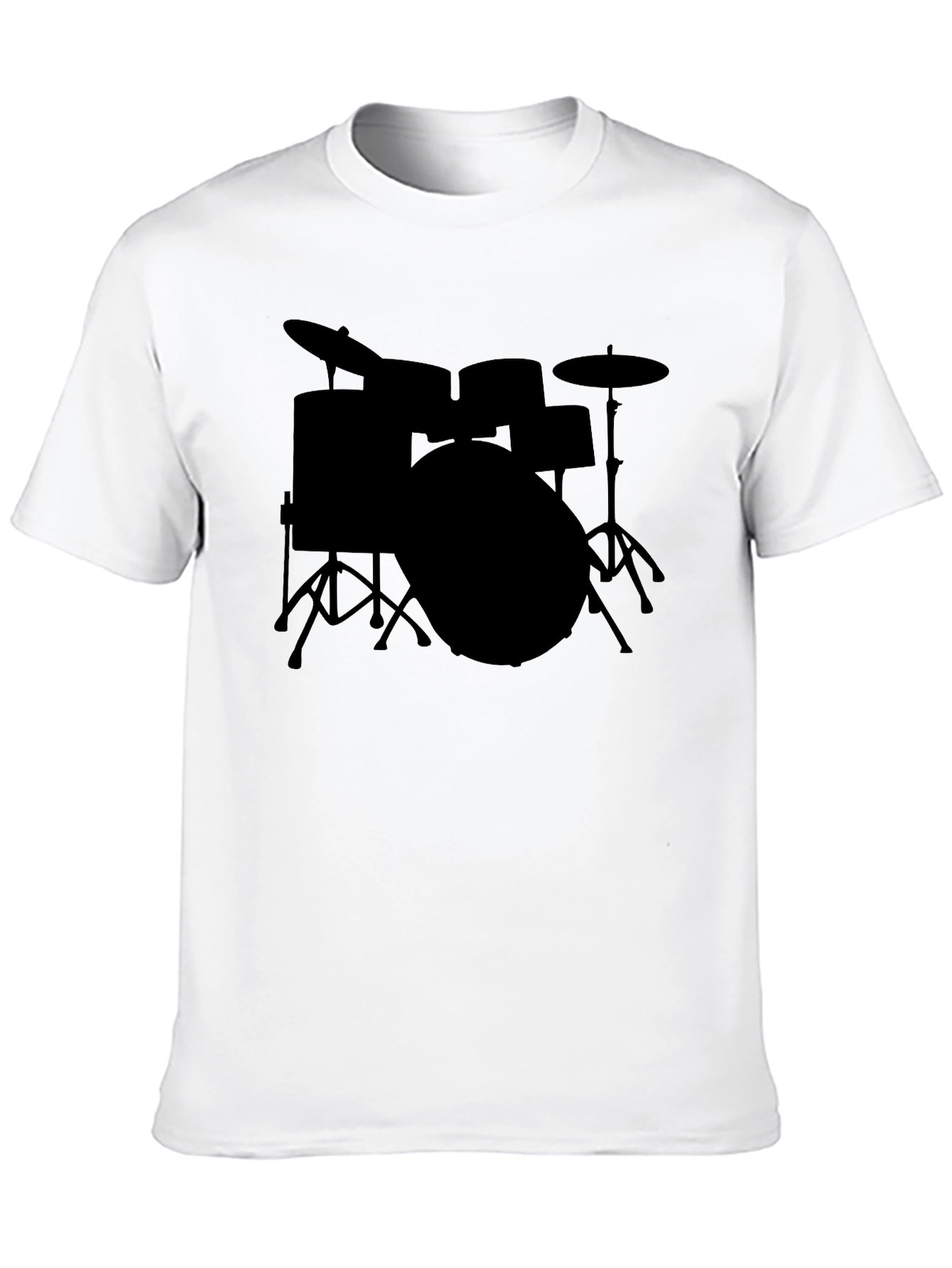 Drum Kit Silhouette T-Shirt - Musician Tee