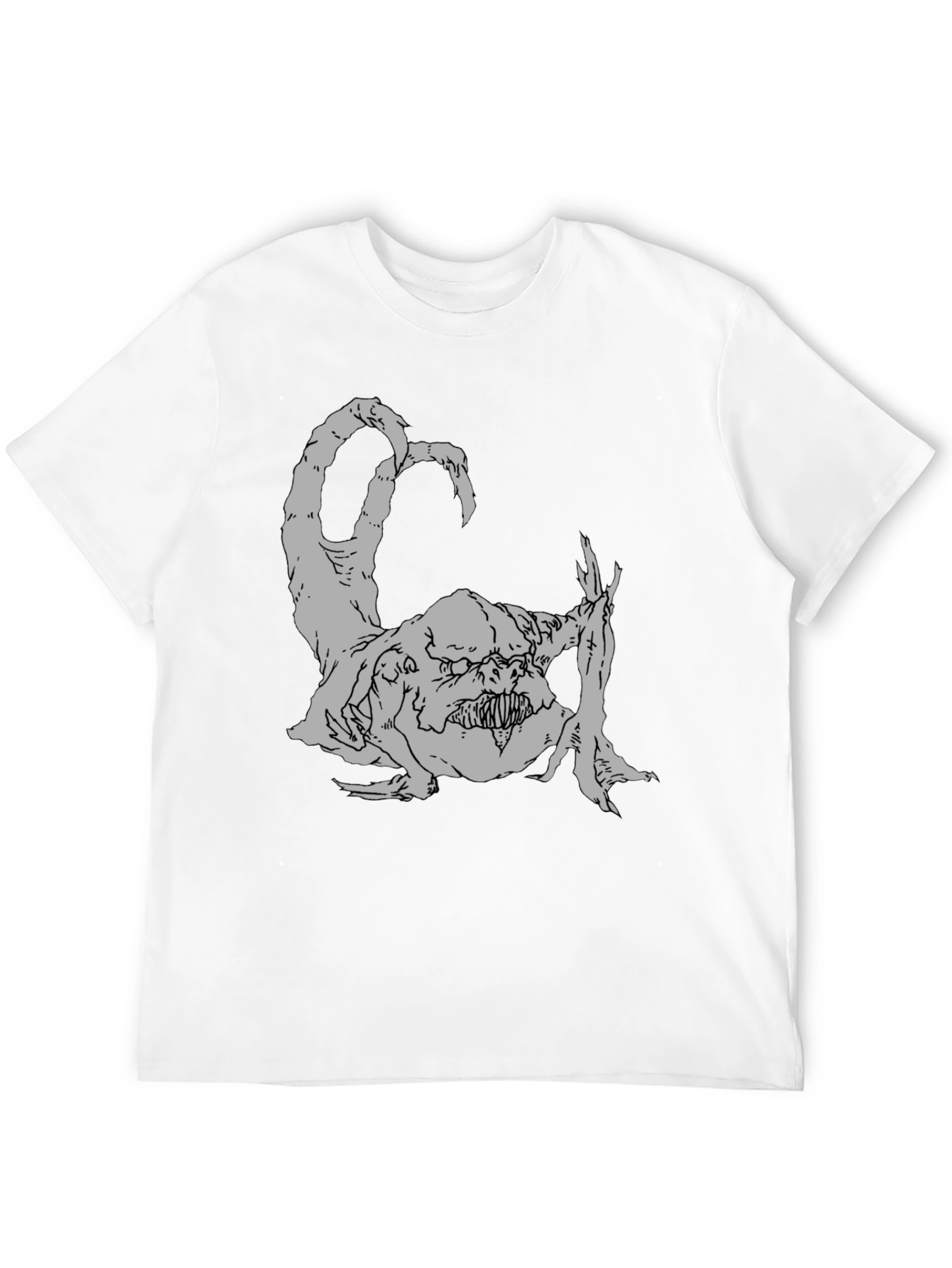 Monster Graphic Tee - Black Casual T-Shirt