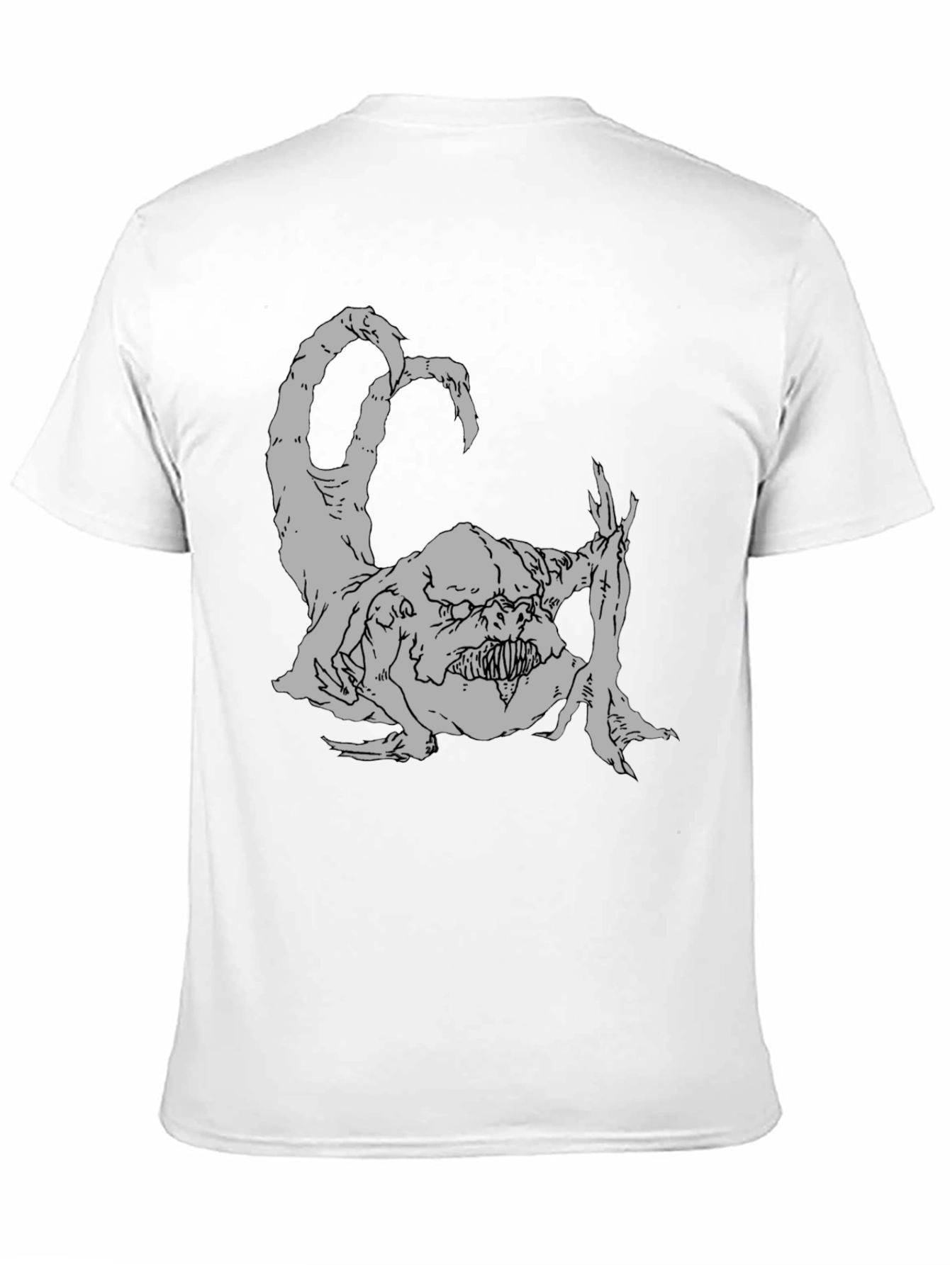 Monster Graphic Tee - Black Casual T-Shirt