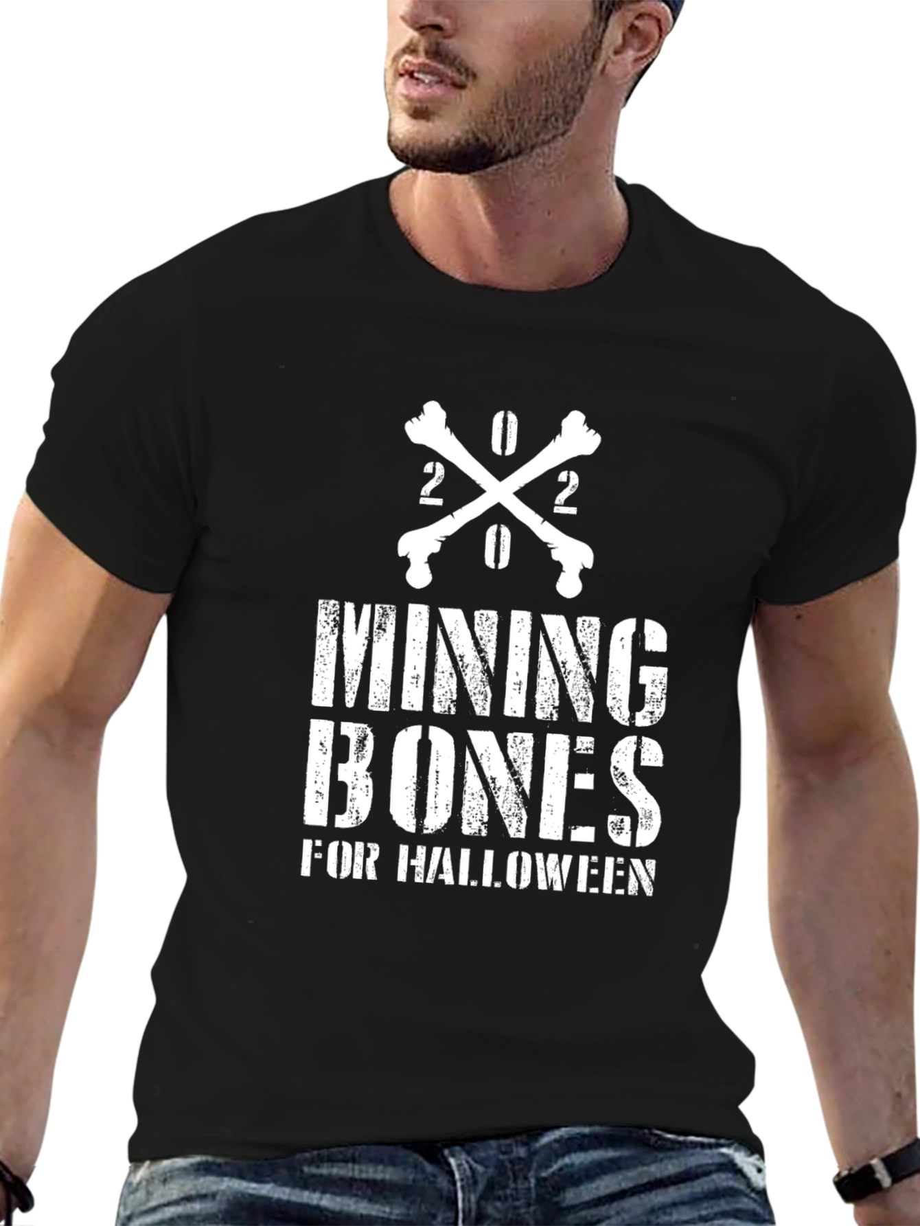 Mining Bones Halloween Graphic Tee