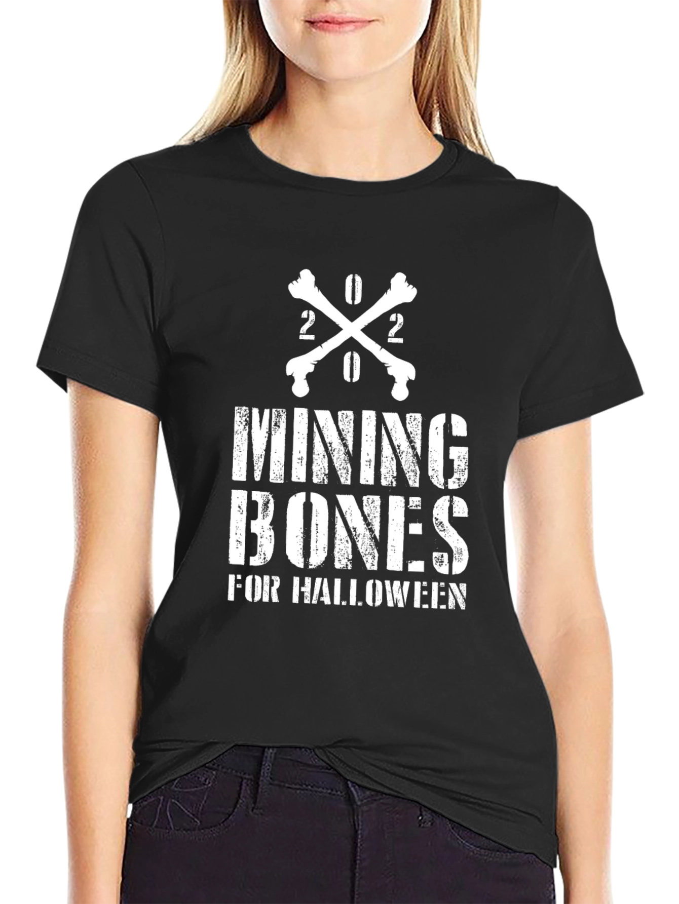 Mining Bones Halloween Graphic Tee