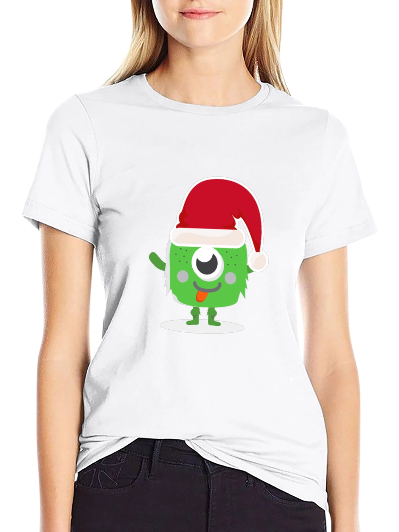 Festive Monster Graphic T-Shirt