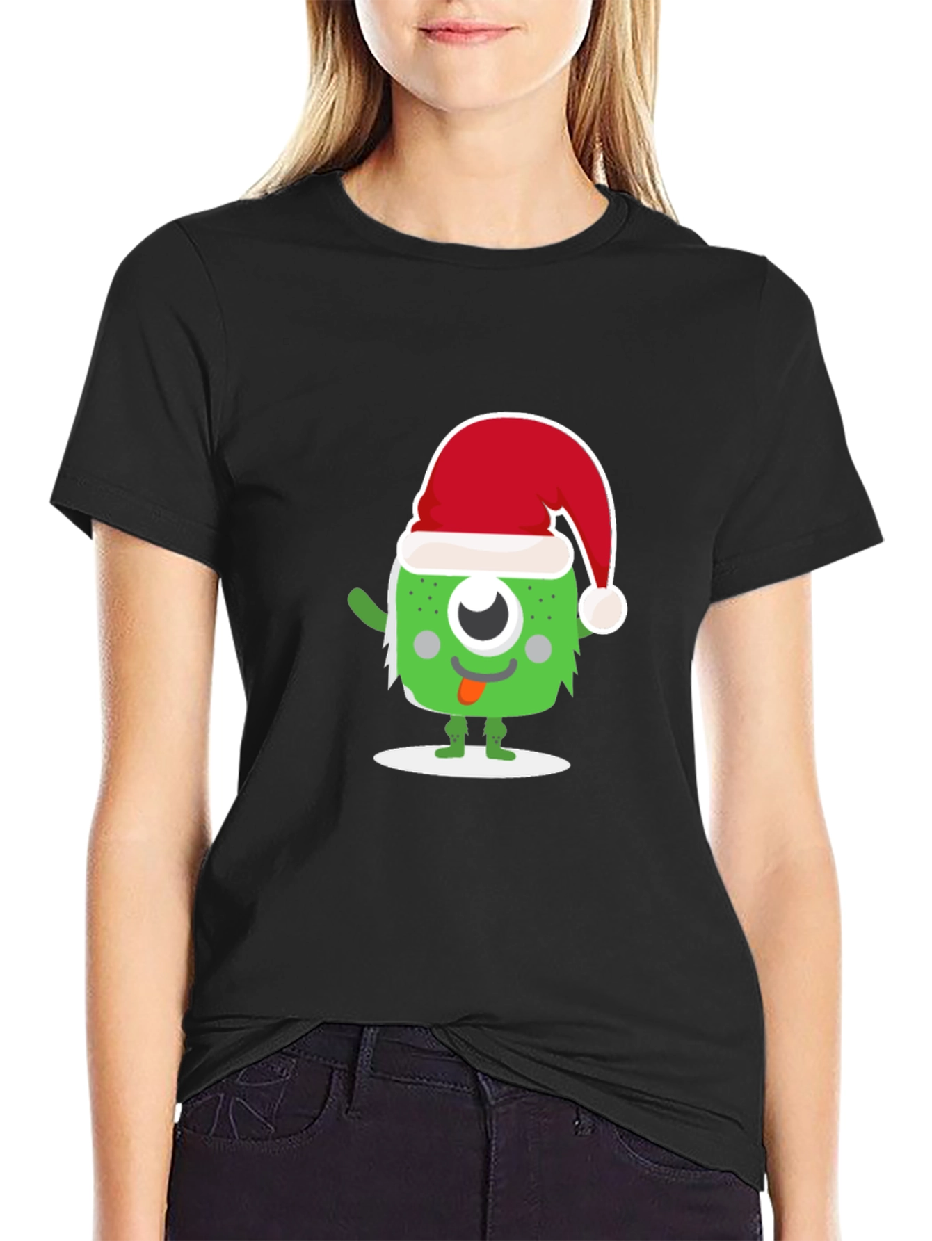 Festive Monster Graphic T-Shirt