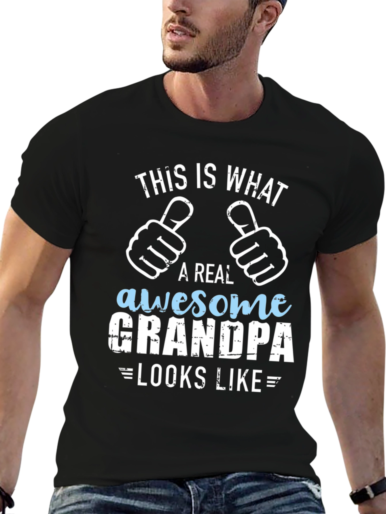 Awesome Grandpa T-Shirt Gift for Grandfathers