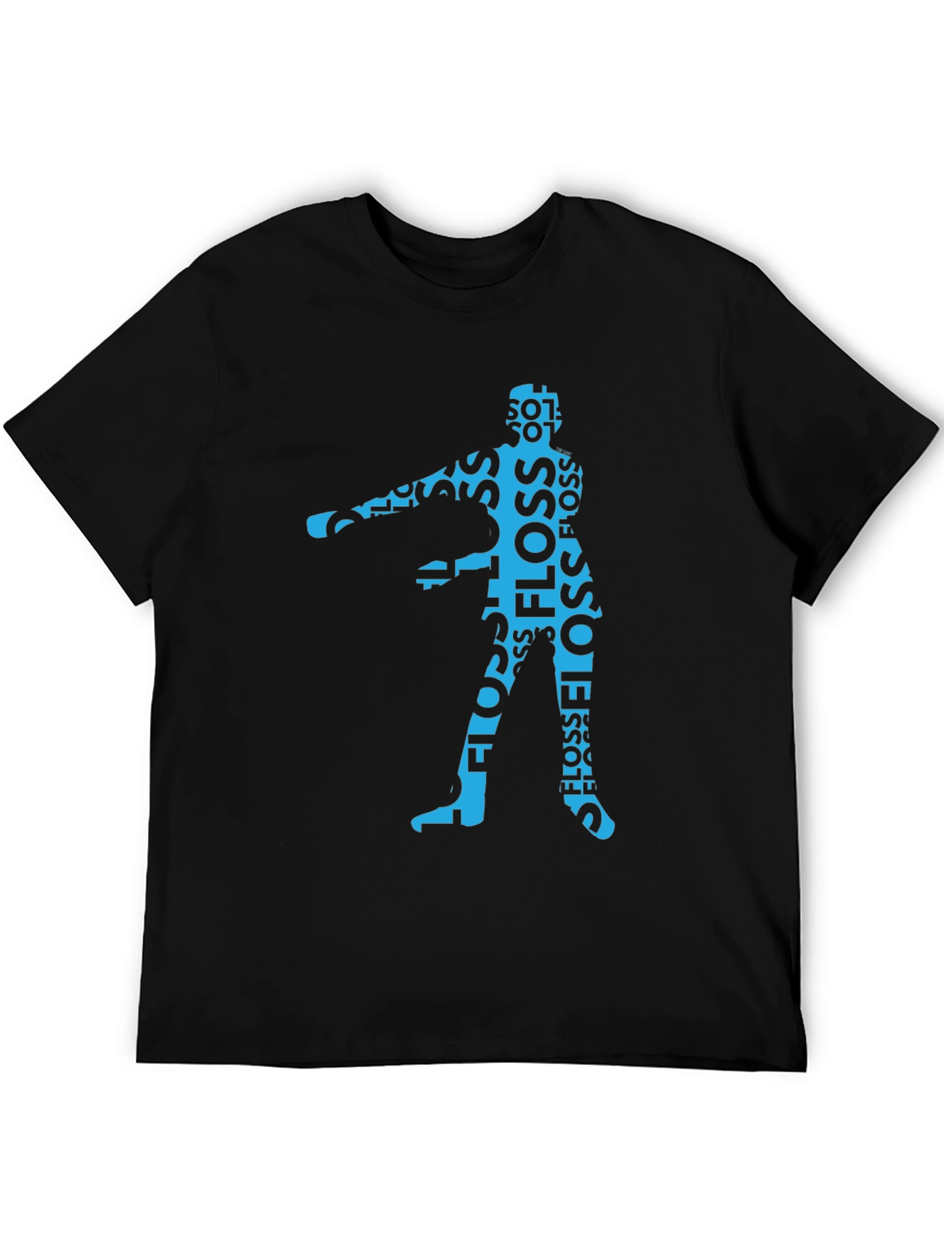 Floss Dance Silhouette Graphic Tee - Black